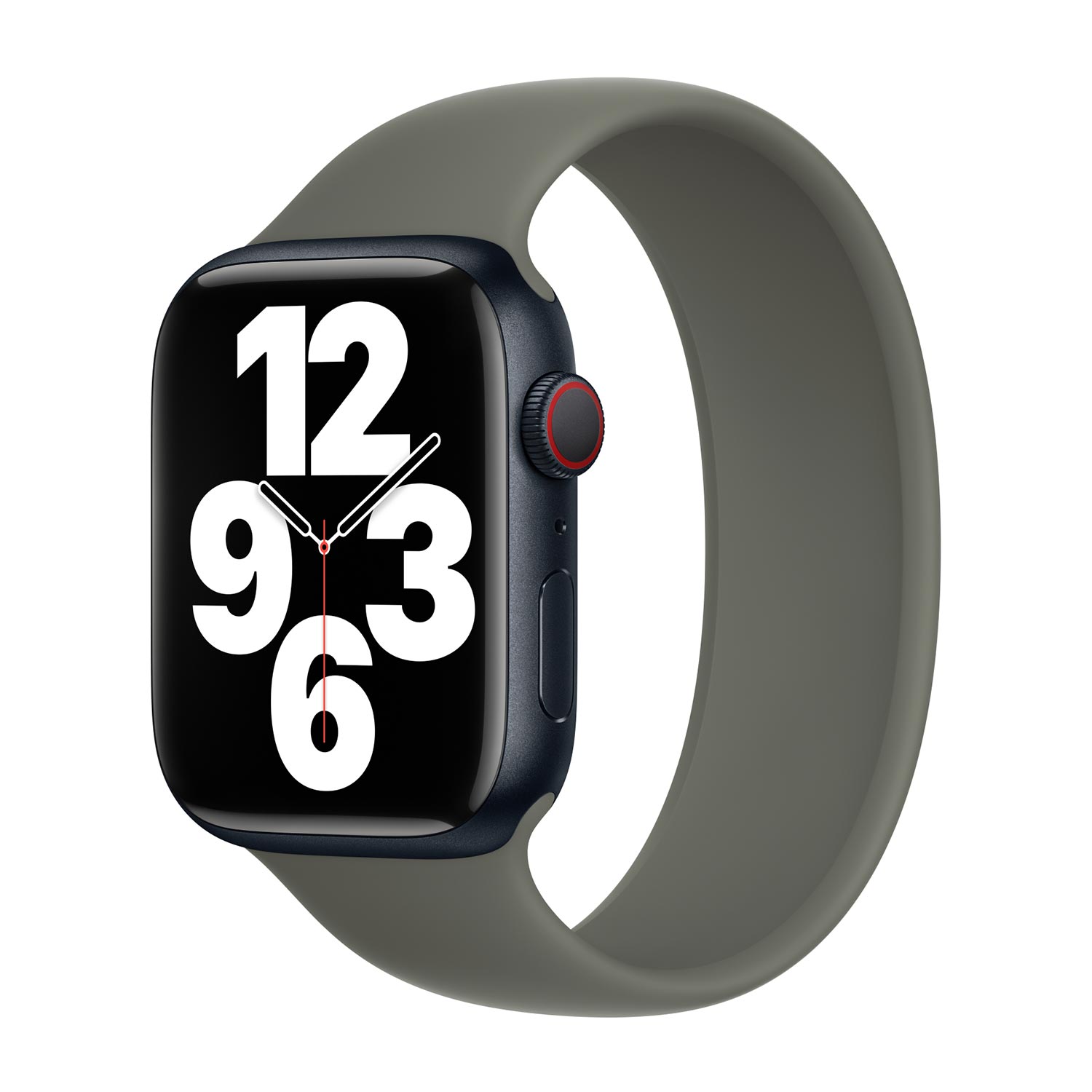 Siliconen solobandje voor de Apple Watch | 38/40/41/42 mm - Maat 1 - Olive