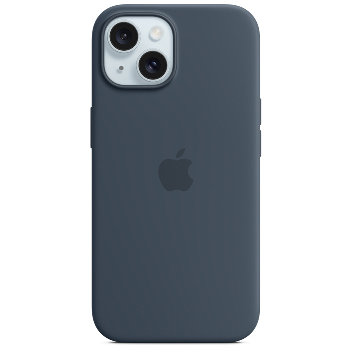 Coque en silicone MagSafe Apple iPhone 15 - Storm Blue
