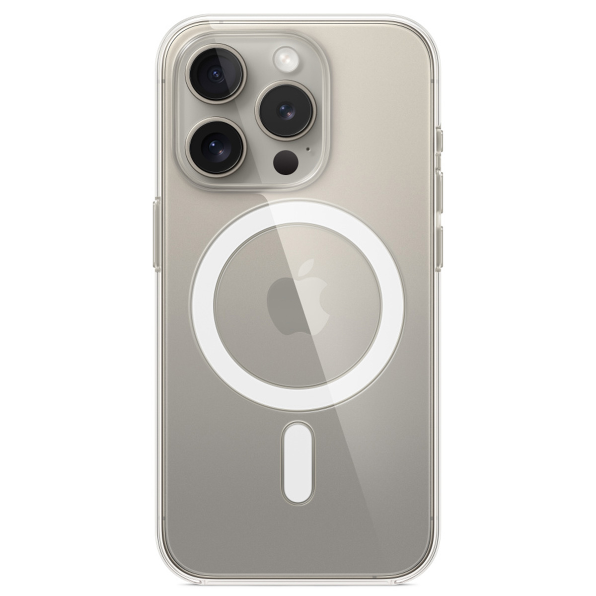 Clearcase MagSafe voor de Apple iPhone 15 Pro - Transparent