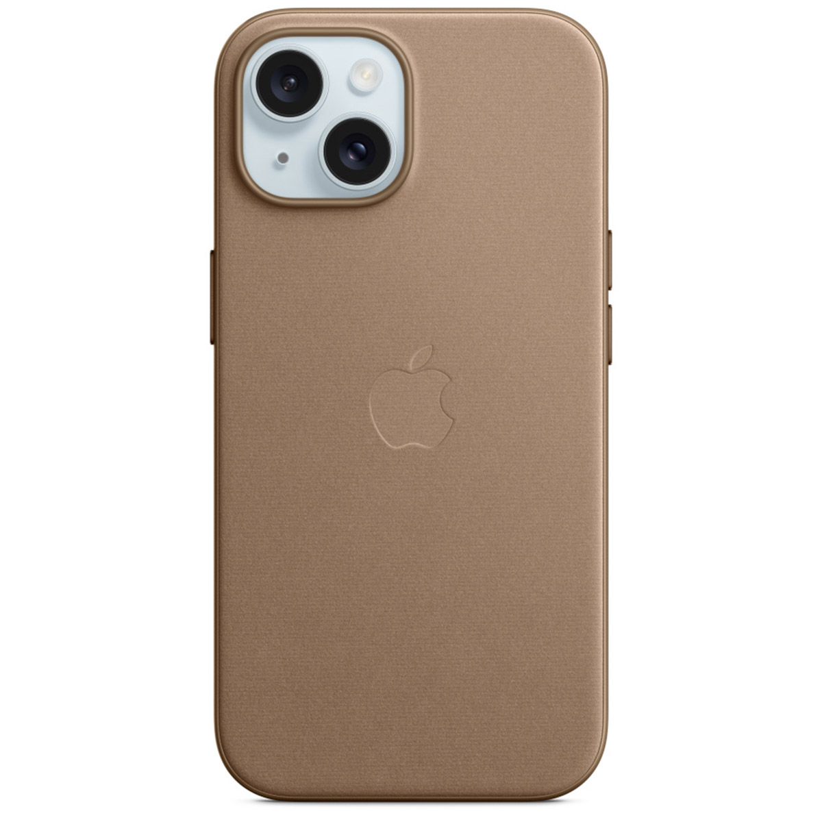 FineWoven Backcover MagSafe voor de Apple iPhone 15 - Taupe