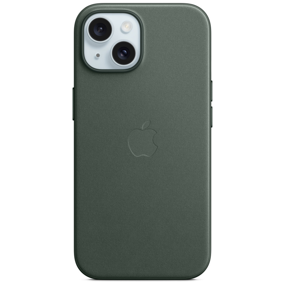 Coque FineWoven MagSafe Apple iPhone 15 - Evergreen