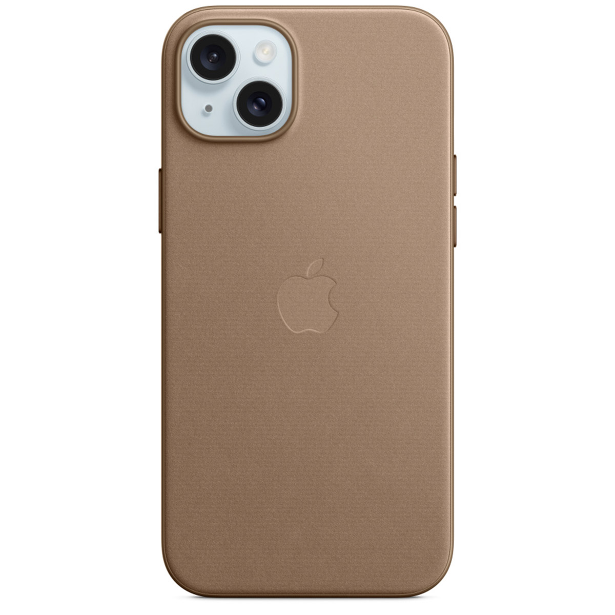 FineWoven Backcover MagSafe voor de Apple iPhone 15 Plus - Taupe