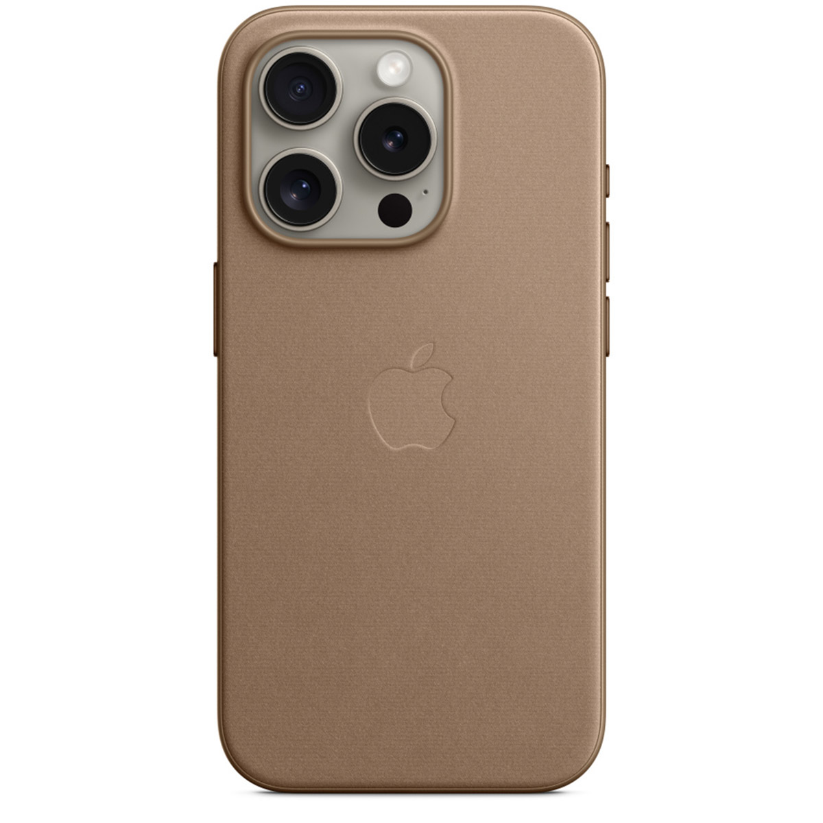 Coque FineWoven MagSafe Apple iPhone 15 Pro - Taupe