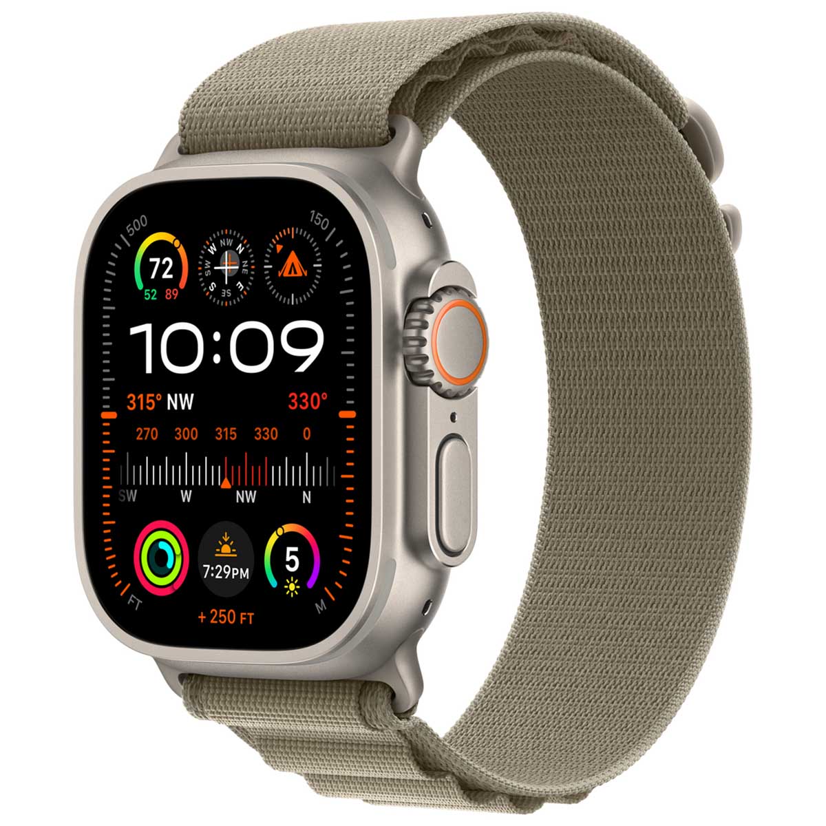 Bracelet Alpine Loop Apple Watch | 44/45/46/49 mm - Taille S - Olive