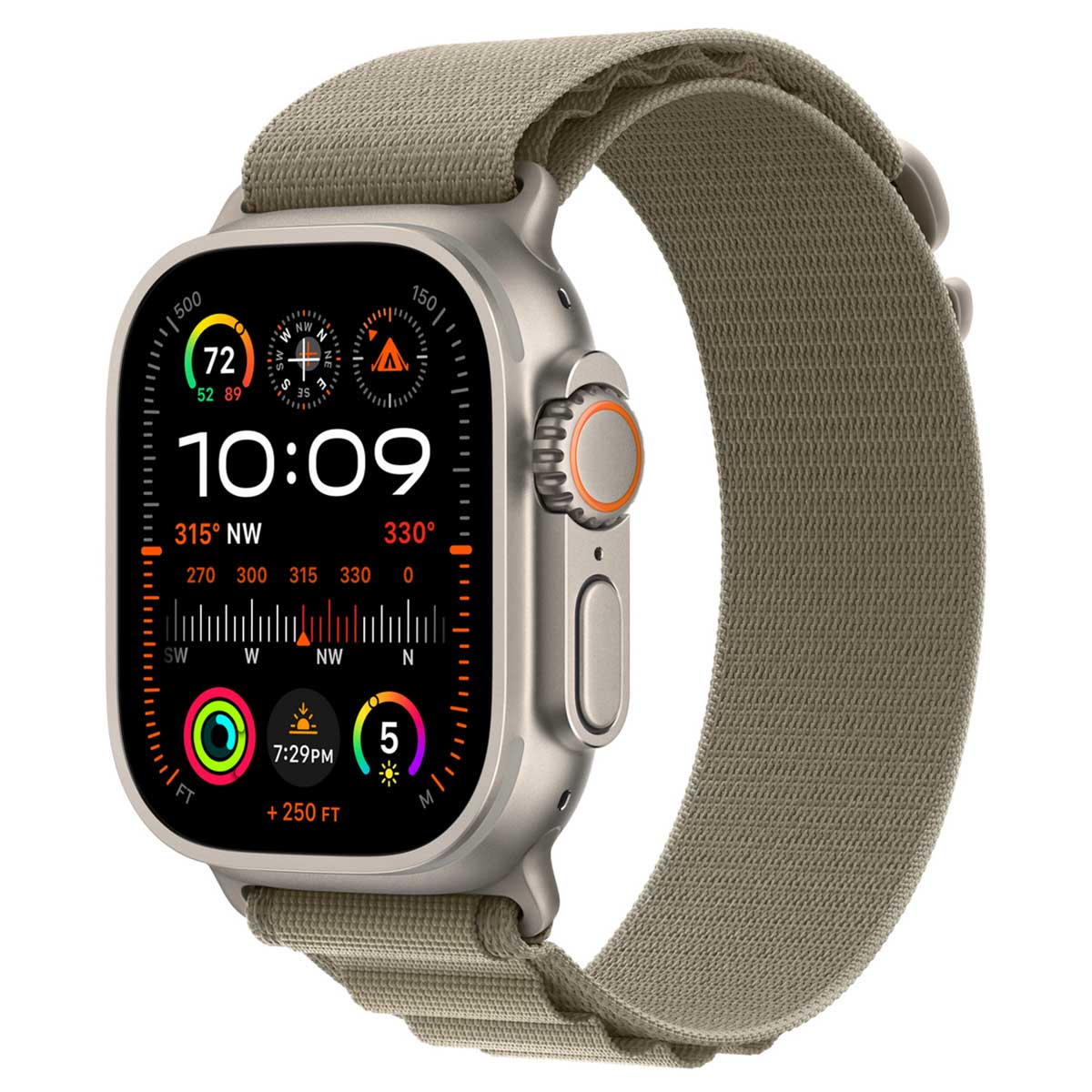 Bracelet Alpine Loop Apple Watch | 44/45/46/49 mm - Taille L - Olive