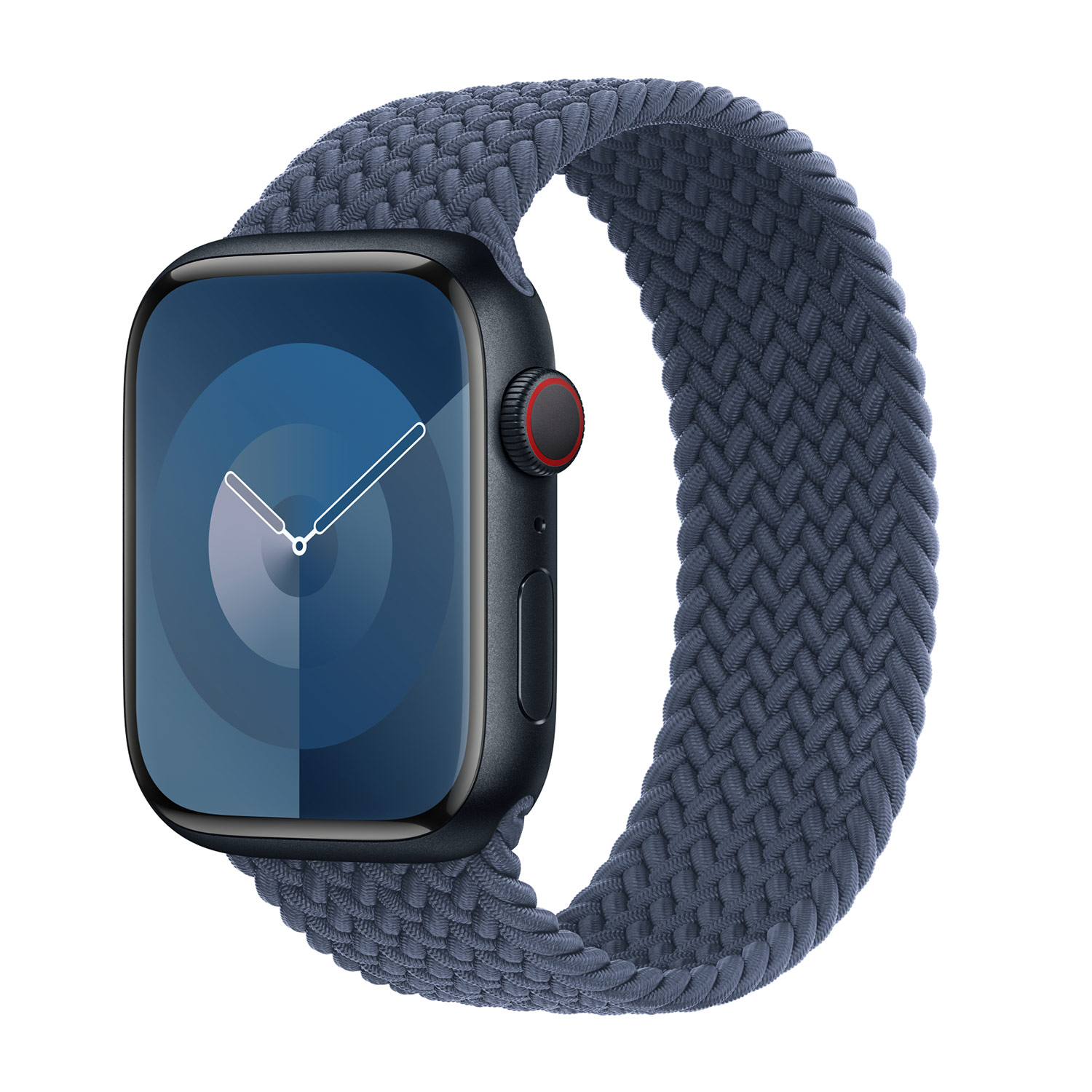 Bracelet Solo tressé Apple Watch | 44/45/46/49 mm - Taille 11 - Storm Blue
