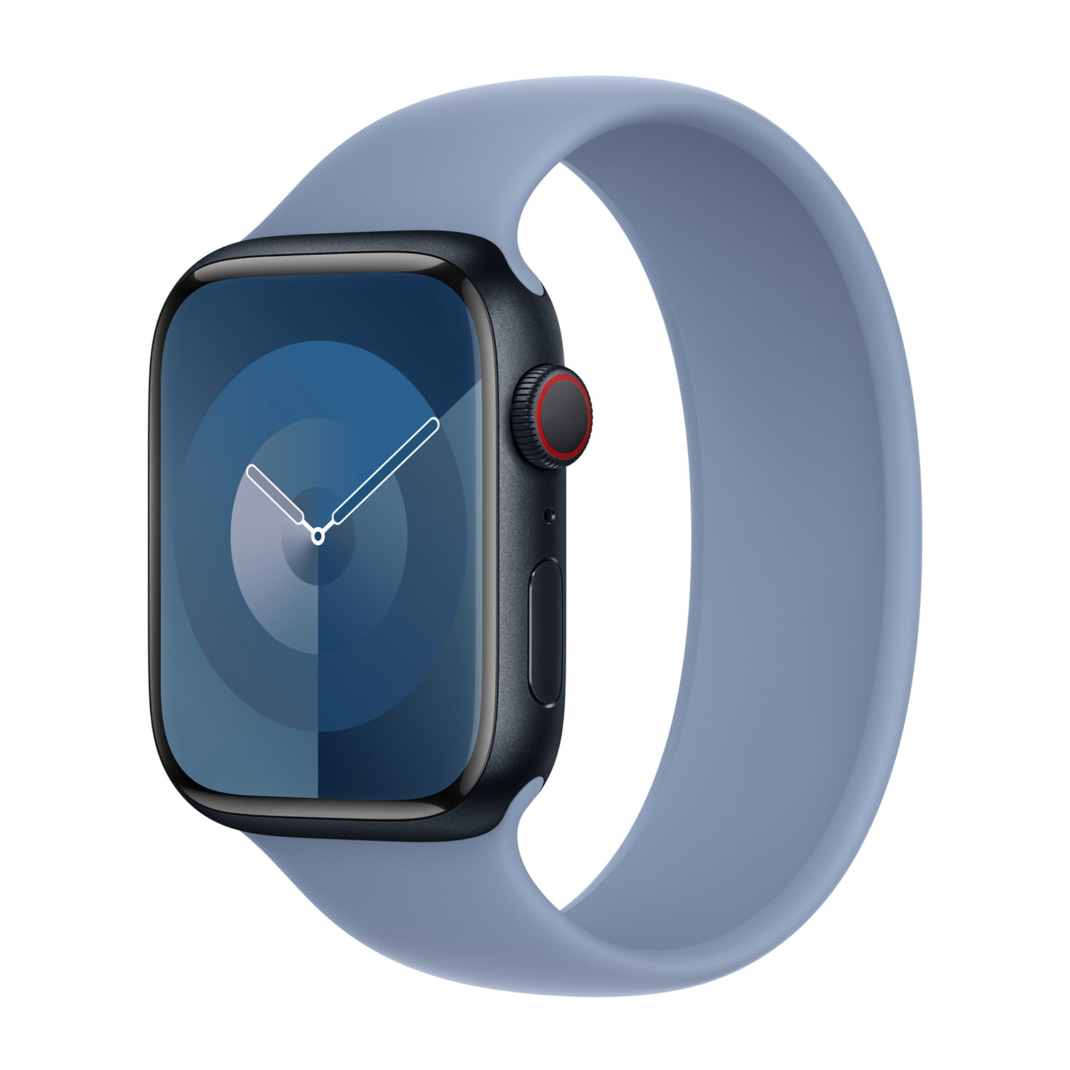 Siliconen solobandje voor de Apple Watch | 38/40/41/42 mm - Maat 6 - Winter Blue