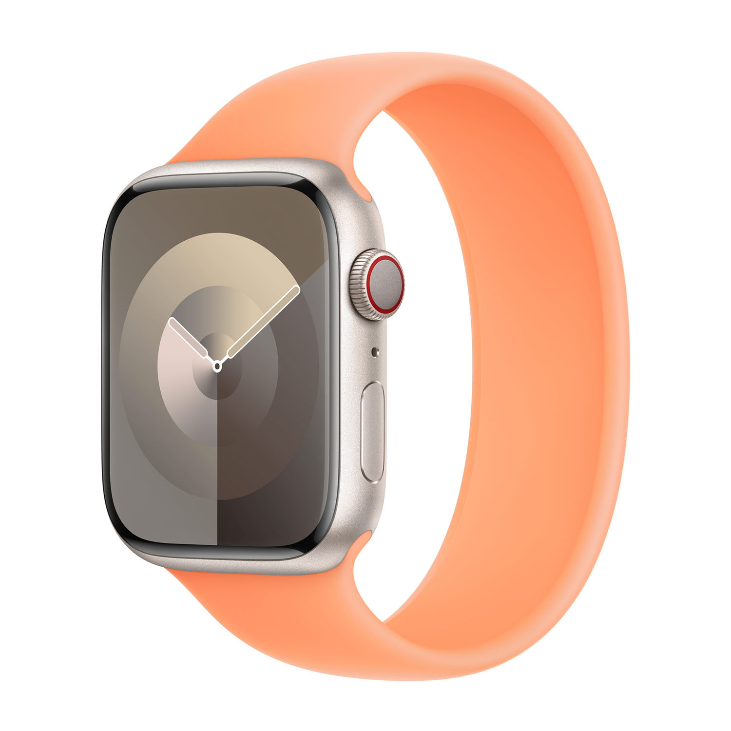 Siliconen solobandje voor de Apple Watch | 38/40/41/42 mm - Maat 5 - Orange Sorbet