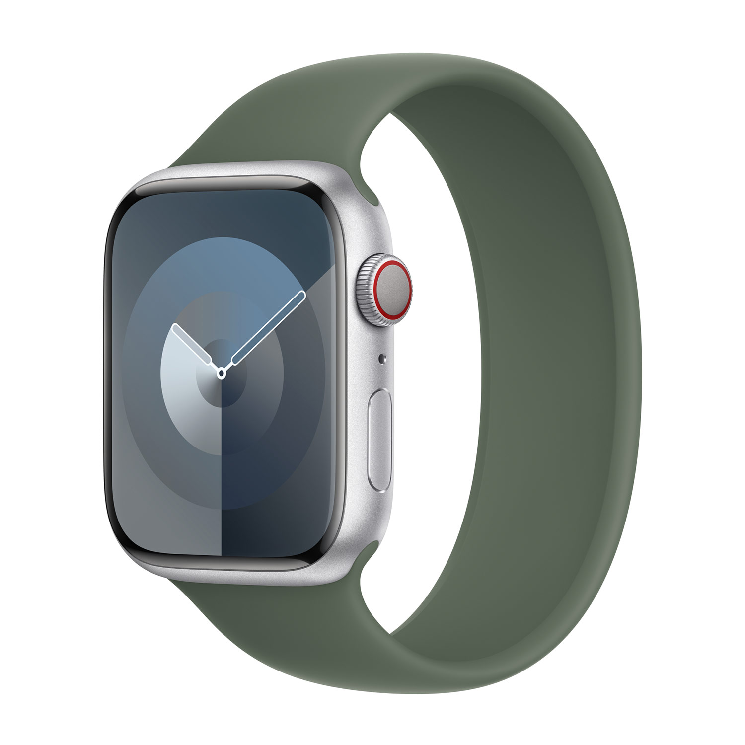 Siliconen solobandje voor de Apple Watch | 44/45/46/49 mm - Maat 8 - Cypress