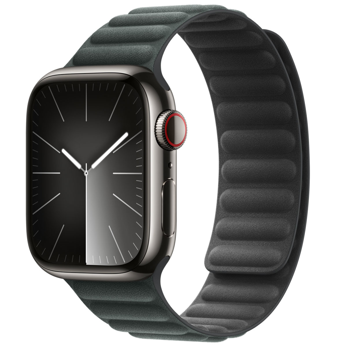 Magnetic Link-bandje FineWoven voor de Apple Watch | 38/40/41/42 mm - Maat S/M - Evergreen