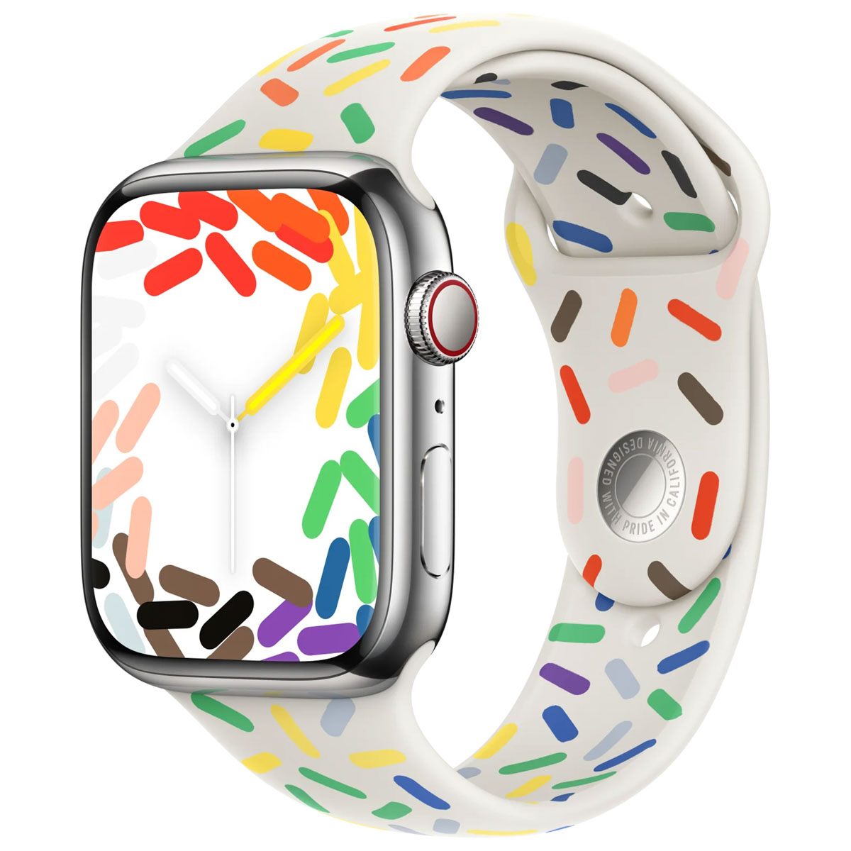 Sport Band voor de Apple Watch | 44/45/46/49 mm - Maat S/M - Pride Edition