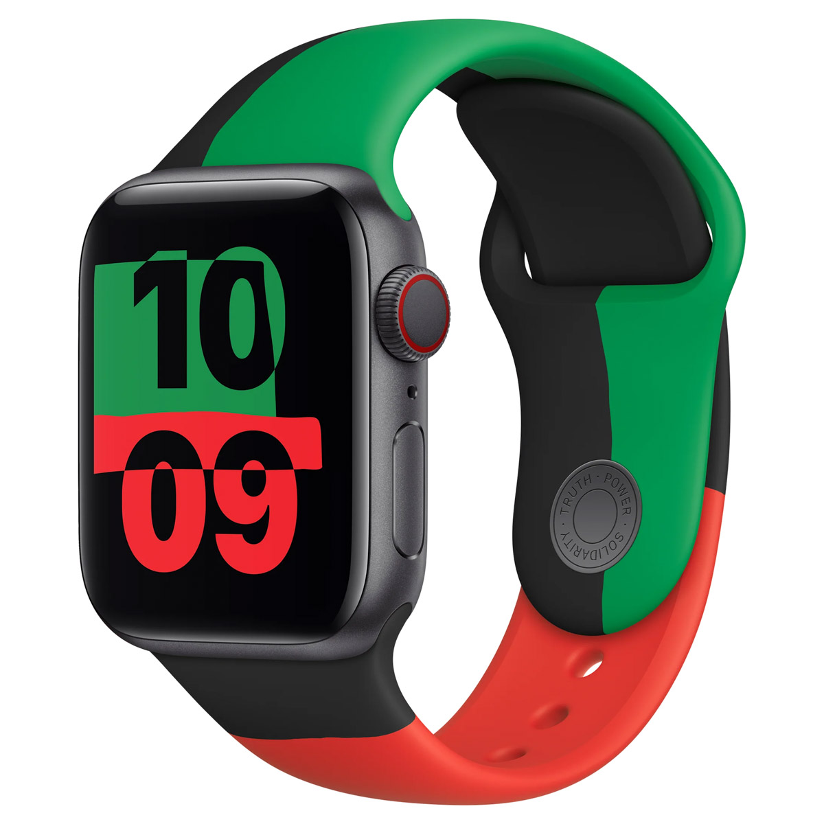 Bracelet Sport Apple Watch Series 1 - 9 / SE (38/40/41 mm) | Series 10 / 11 (42 mm) - Taille S/M - Black Unity