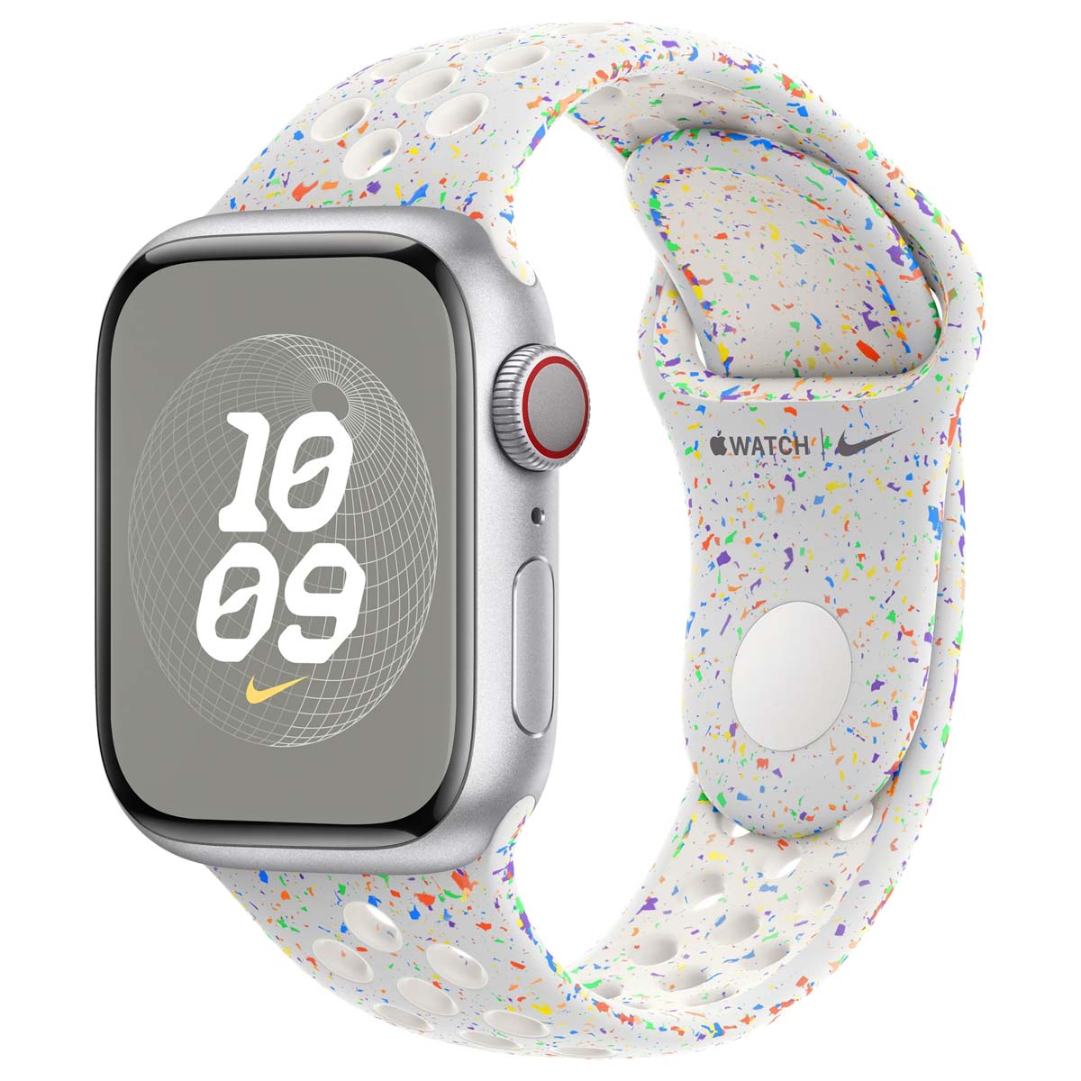 Bracelet Nike Sport Apple Watch | 38/40/41/42 mm - Taille M/L - Pure Platinum