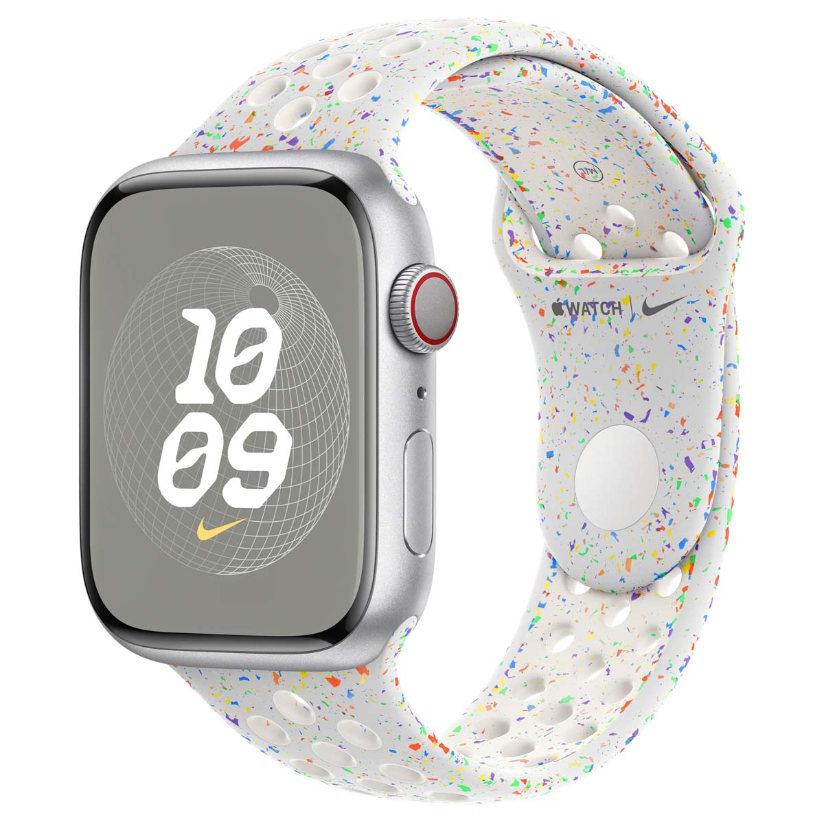 Bracelet Nike Sport Apple Watch | 44/45/46/49 mm - Taille S/M - Pure Platinum