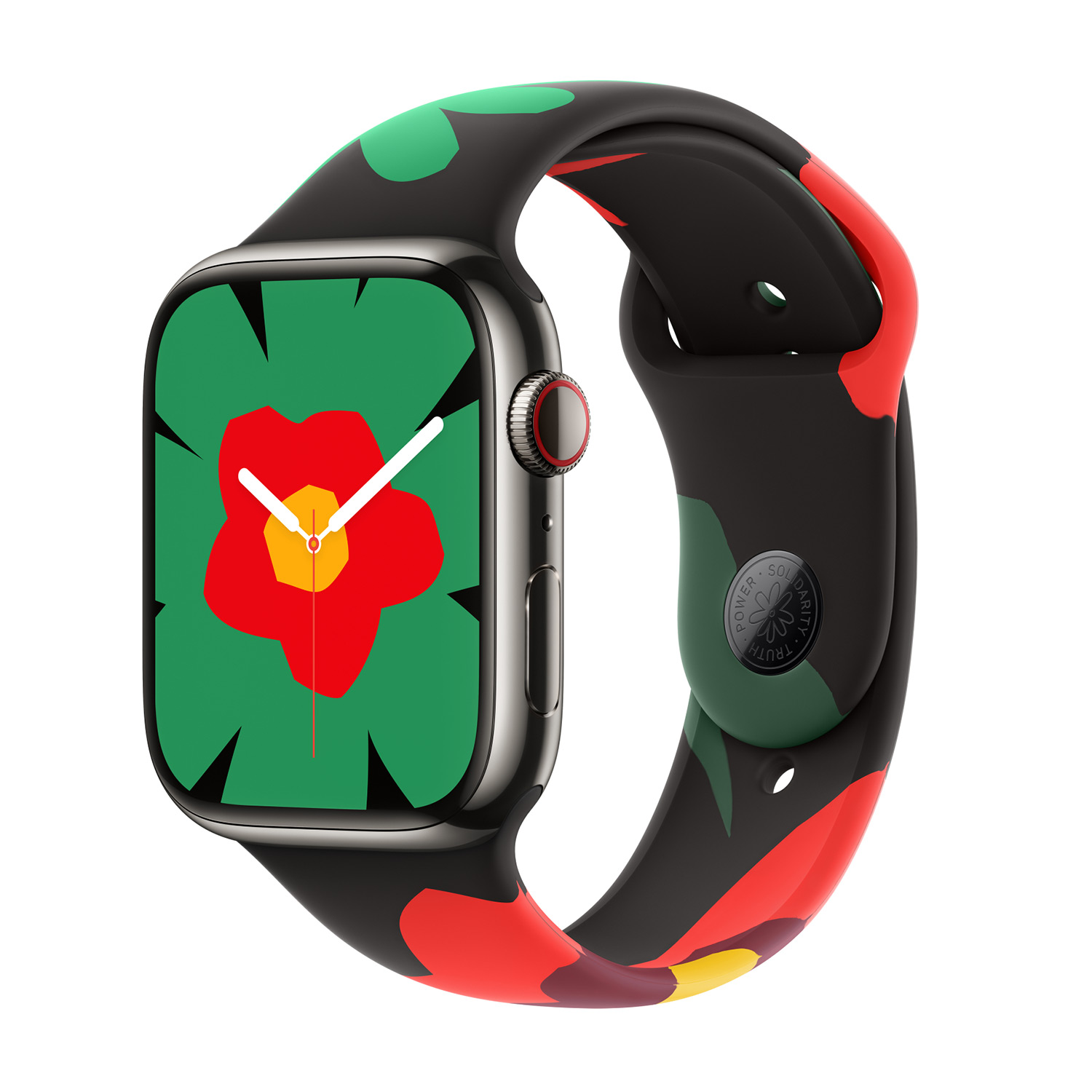 Sport Band voor de Apple Watch | 38/40/41/42 mm - Maat M/L - Black Unity