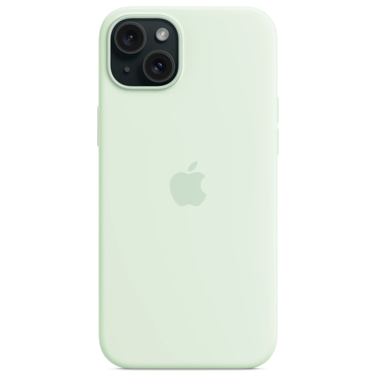 Silicone Backcover MagSafe voor de Apple iPhone 15 Plus - Soft Mint
