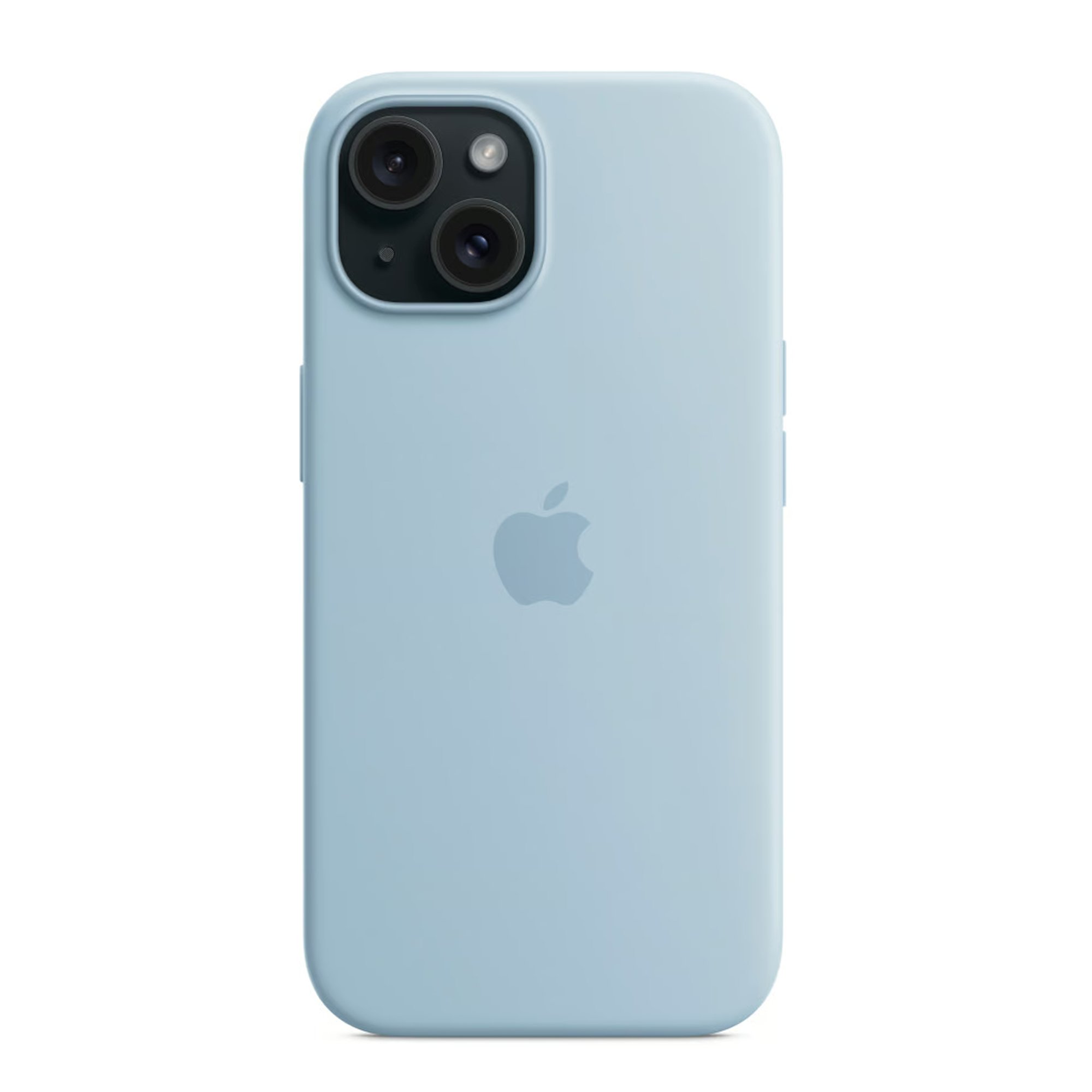Silicone Backcover MagSafe voor de Apple iPhone 15 Plus - Light Blue