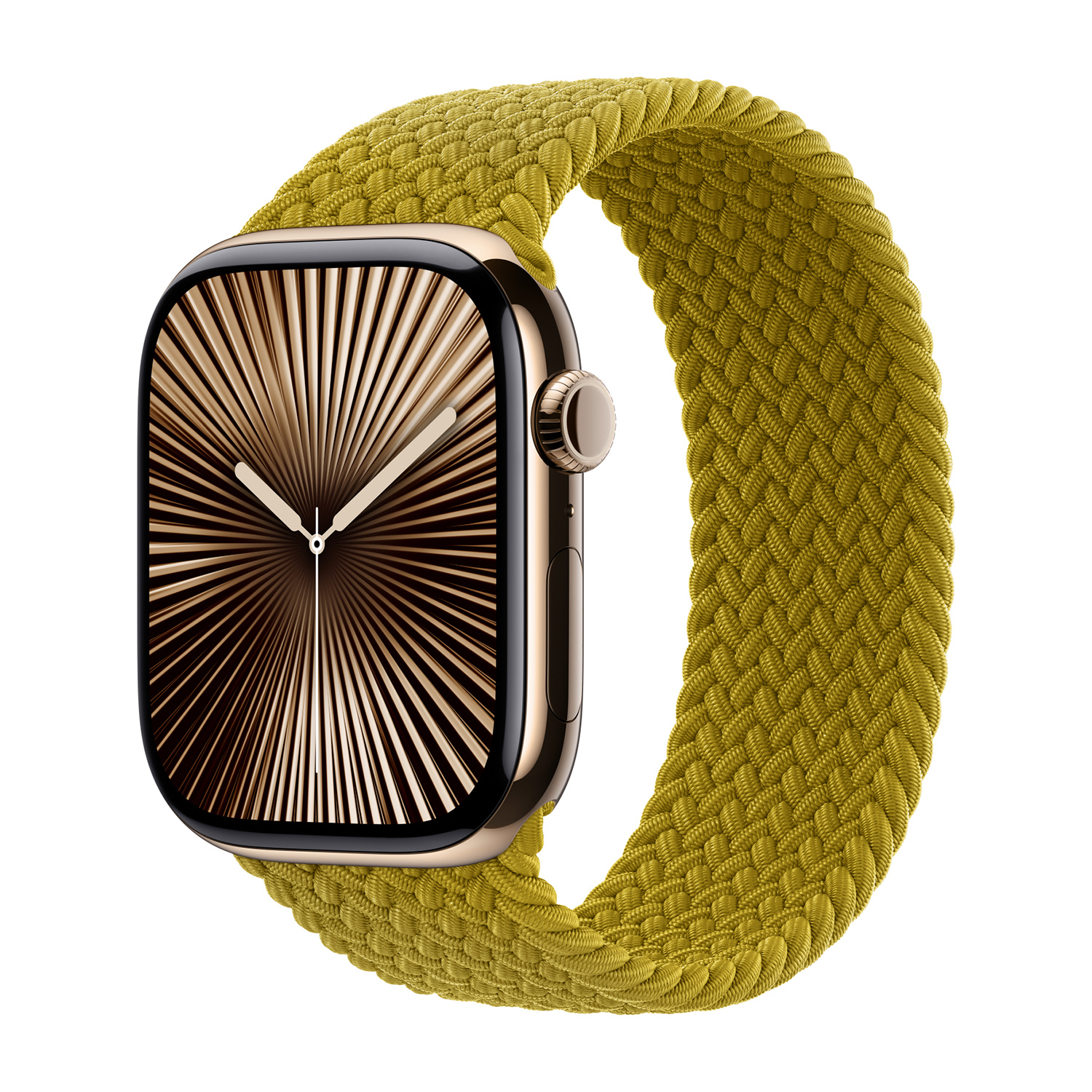 Bracelet Solo tressé Apple Watch | 44/45/46/49 mm - Taille 11 - Chartreuse