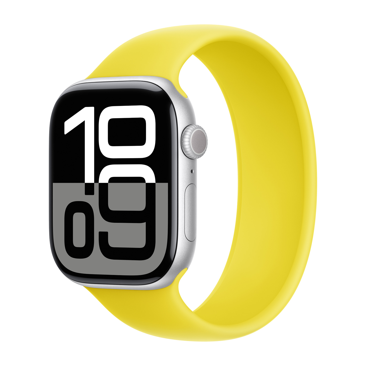 Siliconen solobandje voor de Apple Watch | 44/45/46/49 mm - Maat 9 - Star Fruit