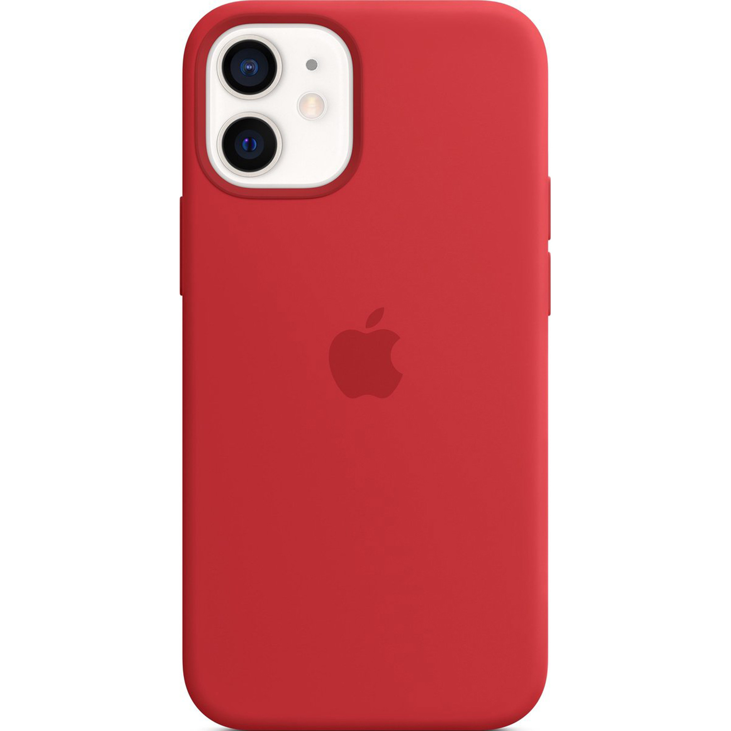 Silicone Backcover MagSafe voor de Apple iPhone 12 Mini - Red