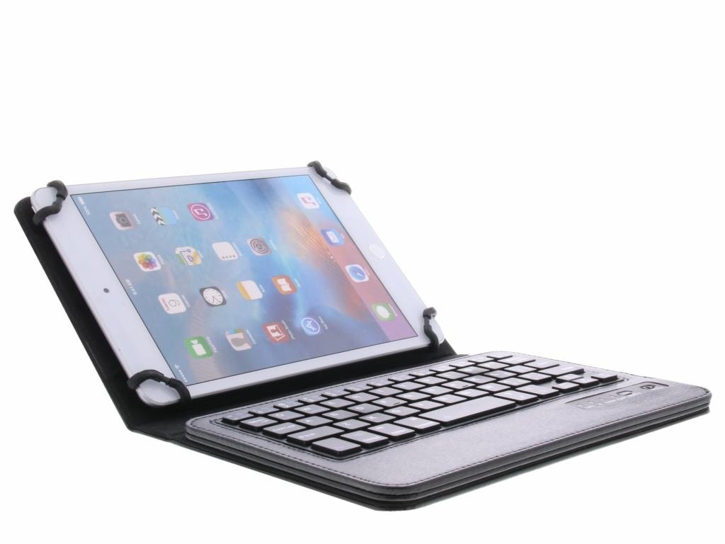 Zwarte Universele Bluetooth Keyboard QWERTY Case voor 7-8 inch tablets