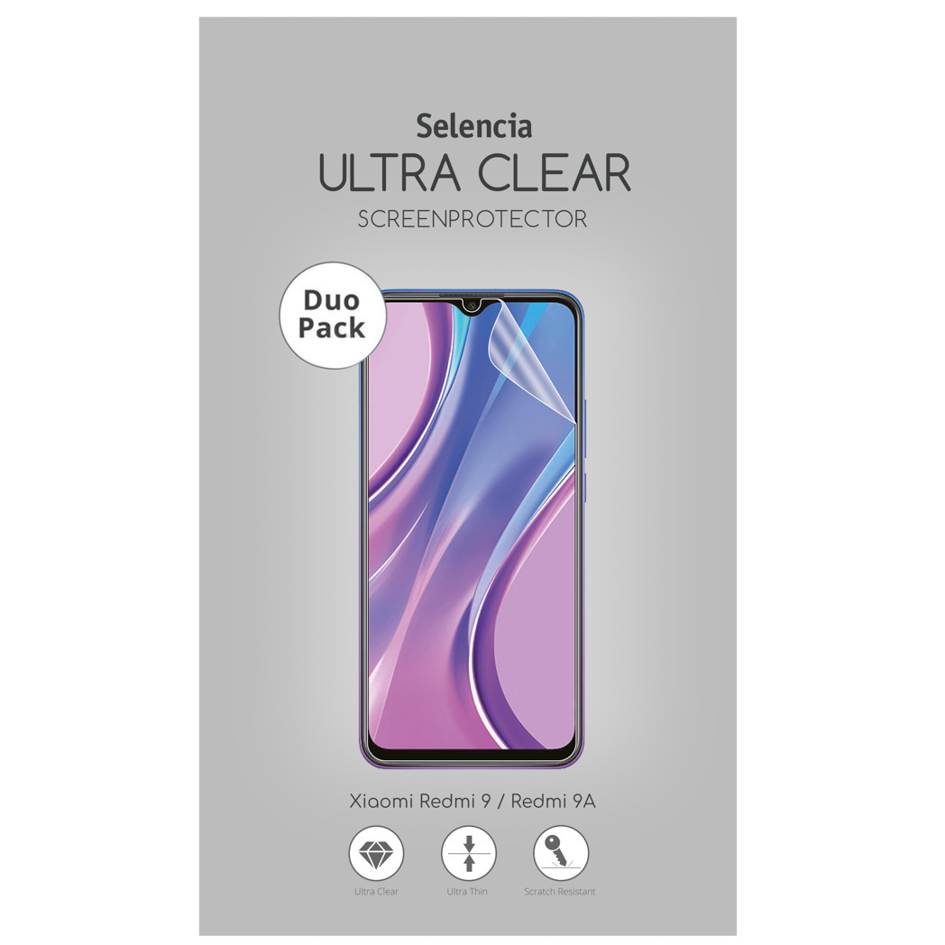 Selencia Duo Pack Ultra Clear Screenprotector voor de Xiaomi Redmi 9A