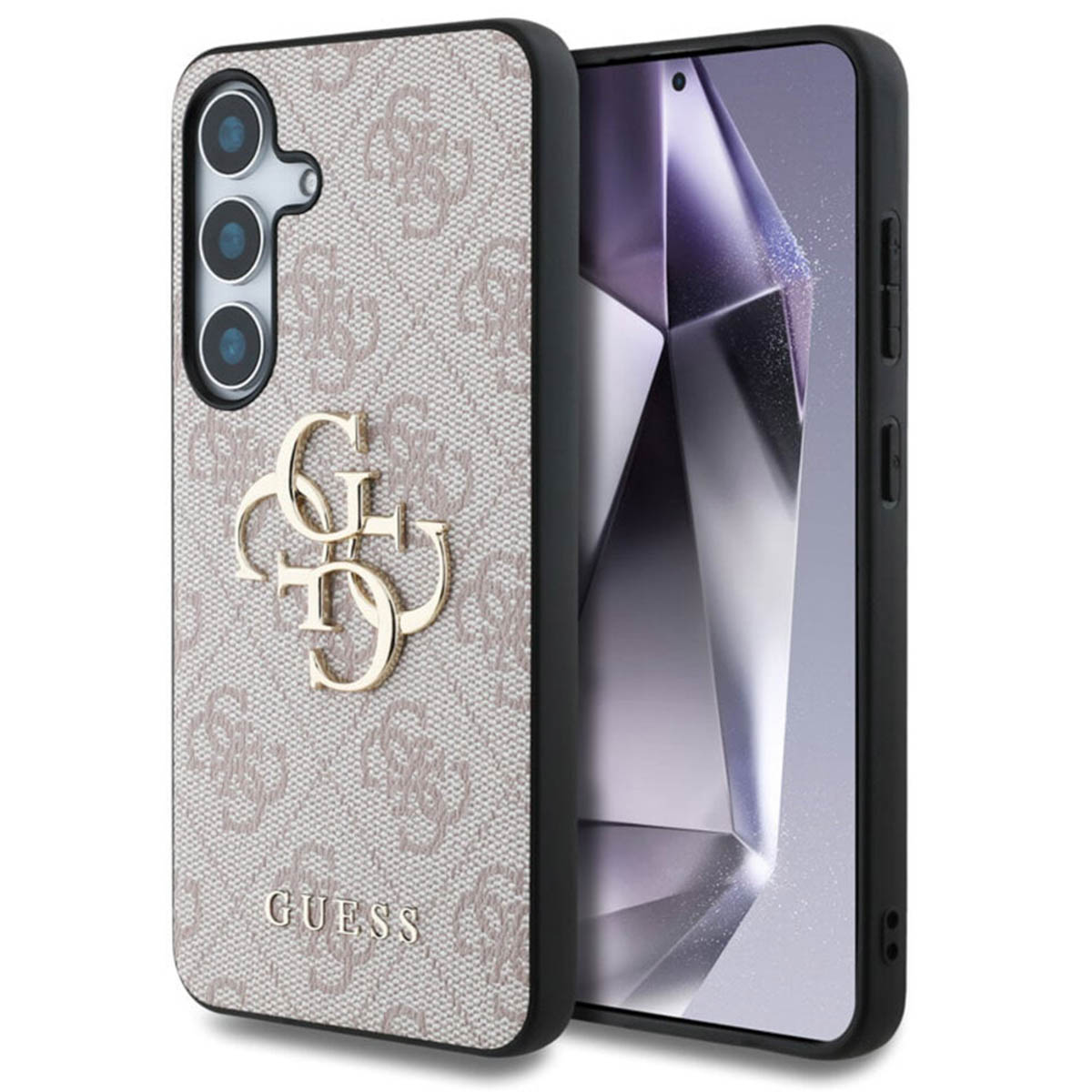 Guess Coque 4G Metal Logo Backcover Samsung Galaxy S25 - Rose