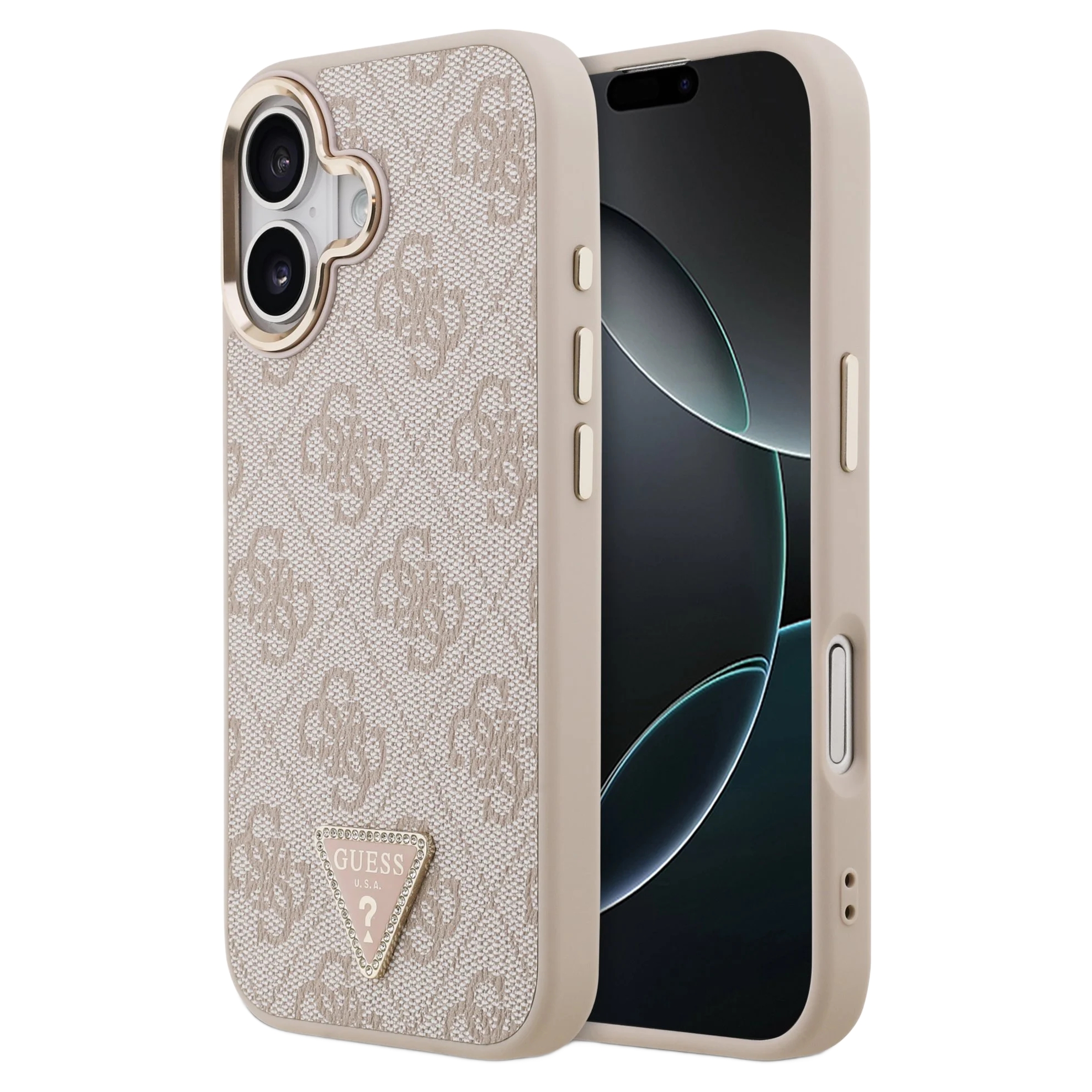 Guess Coque 4G Metal Logo MagSafe Apple iPhone 17 - Rose