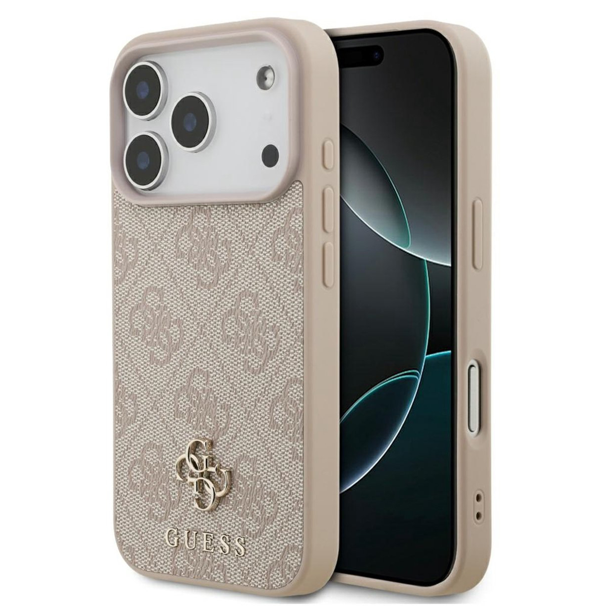 Guess Coque 4G Metal Logo MagSafe Apple iPhone 17 Pro - Rose