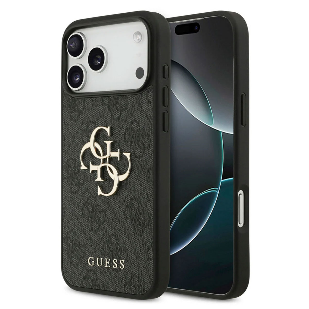 Guess Coque 4G Metal Logo Backcover Apple iPhone 17 Pro Max - Noir