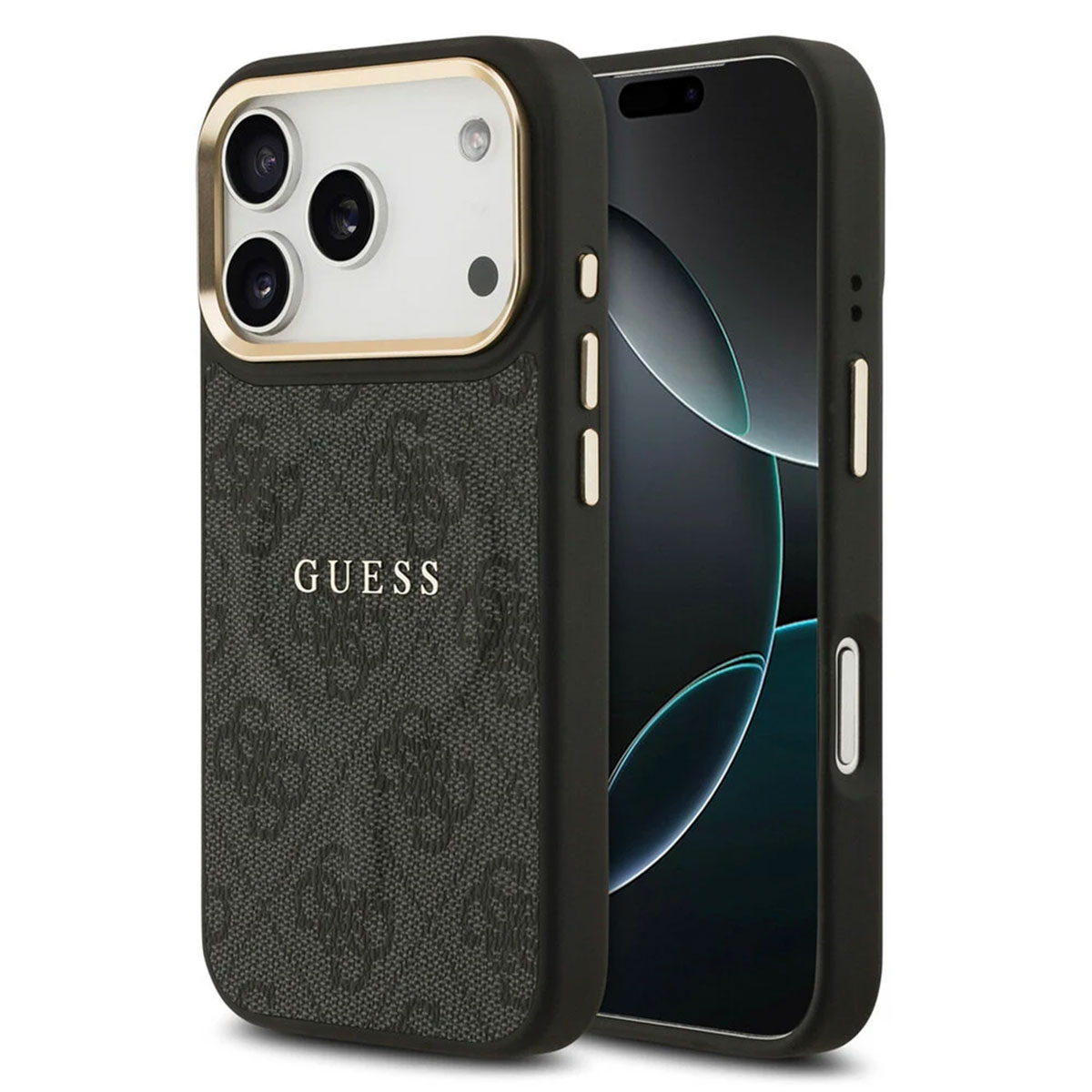 Guess Coque MagSafe Classic avec logo 4G Apple iPhone 17 Pro Max - Noir