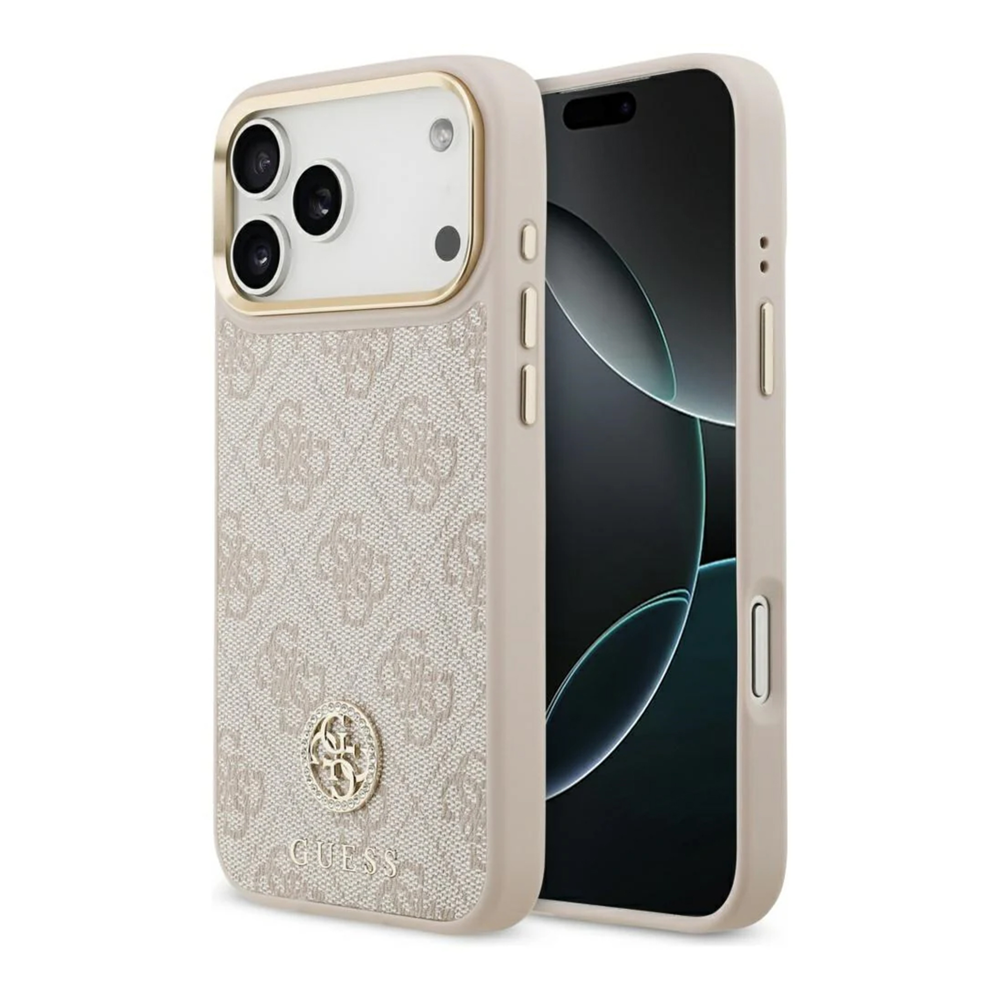 Coque Apple iPhone 17 Pro Max MagSafe - Cuir véritable - Guess Coque - étui téléphone Rose