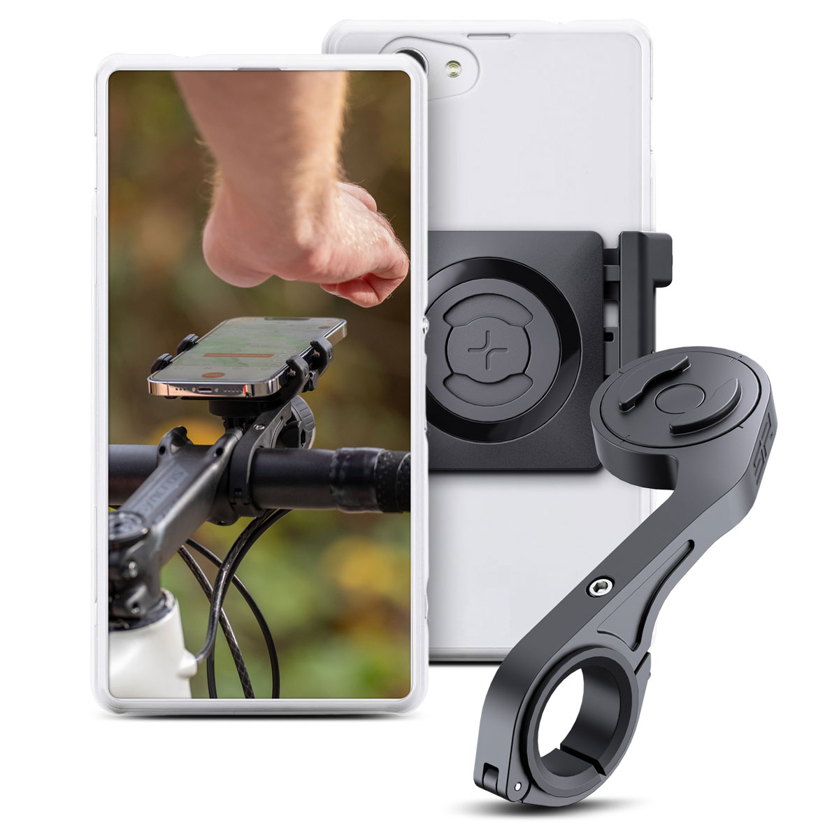 SP Connect Roadbike Bundle Universal Clamp SPC+ Telefoonhouder Fiets - Zwart