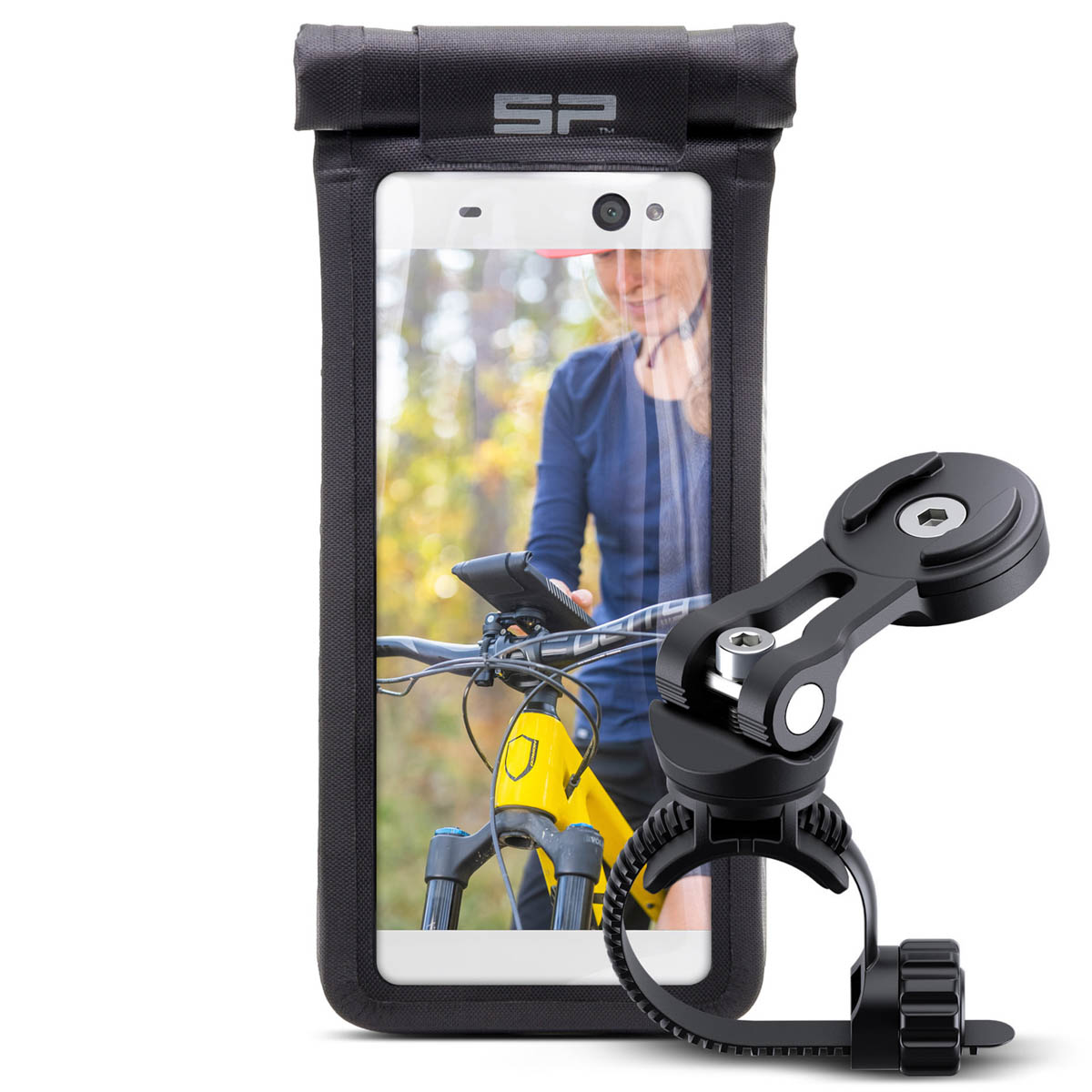 SP Connect Bike Bundle Universal Case SPC+ Telefoonhouder Fiets - Universele telefoonhoes - Zwart
