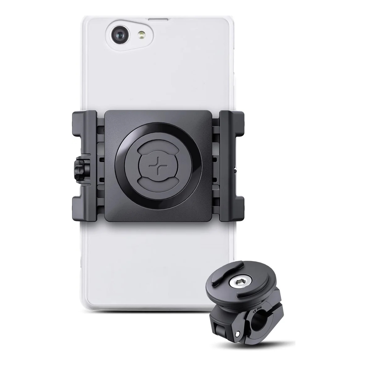 SP Connect Mirror Mount Bundle met Universal Clamp SPC+ Telefoonhouder Scooter - Zwart