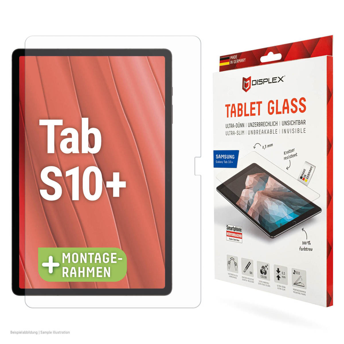 Displex Glass Screenprotector voor de Samsung Galaxy Tab S10 Plus