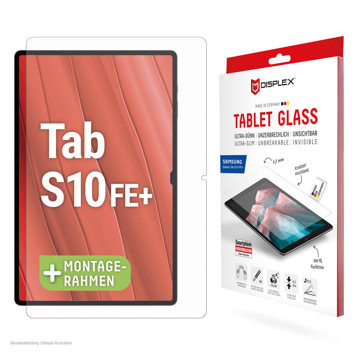 Displex Glass Screenprotector voor de Samsung Galaxy Tab S10 FE Plus