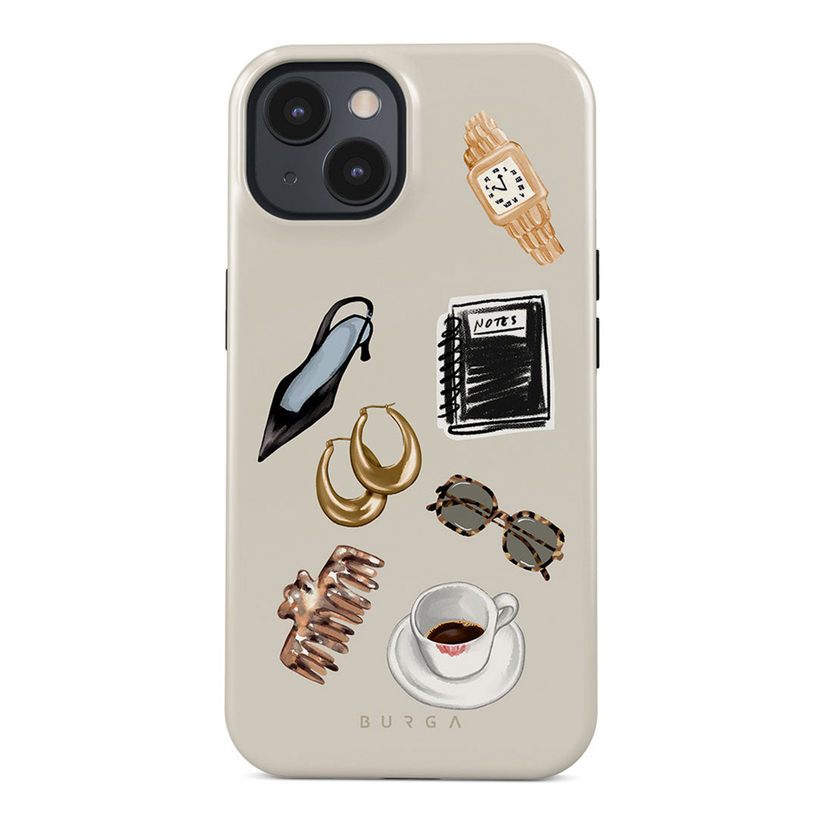 Burga Tough Backcover MagSafe voor de Apple iPhone 14 - Boss Babe