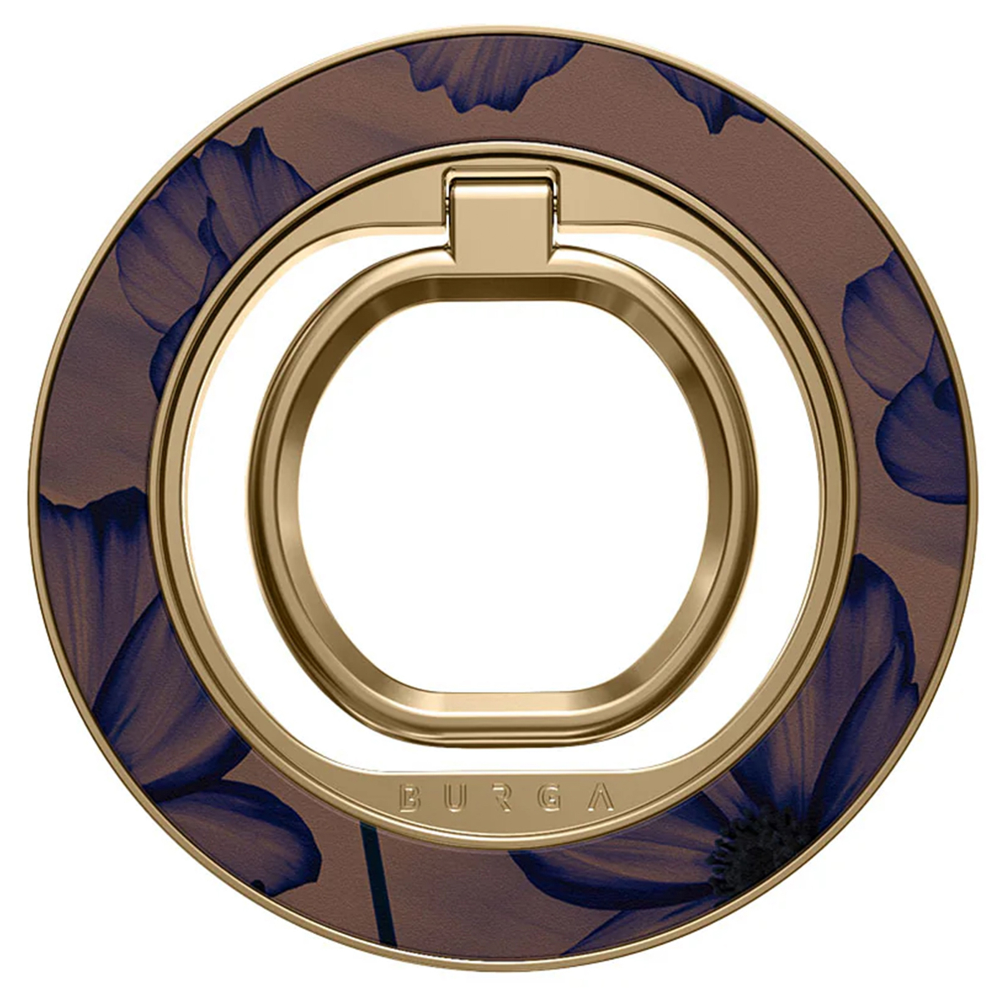 Burga Magnetic Ringholder Gold Telefoonring - Geschikt voor MagSafe - Velvet Night