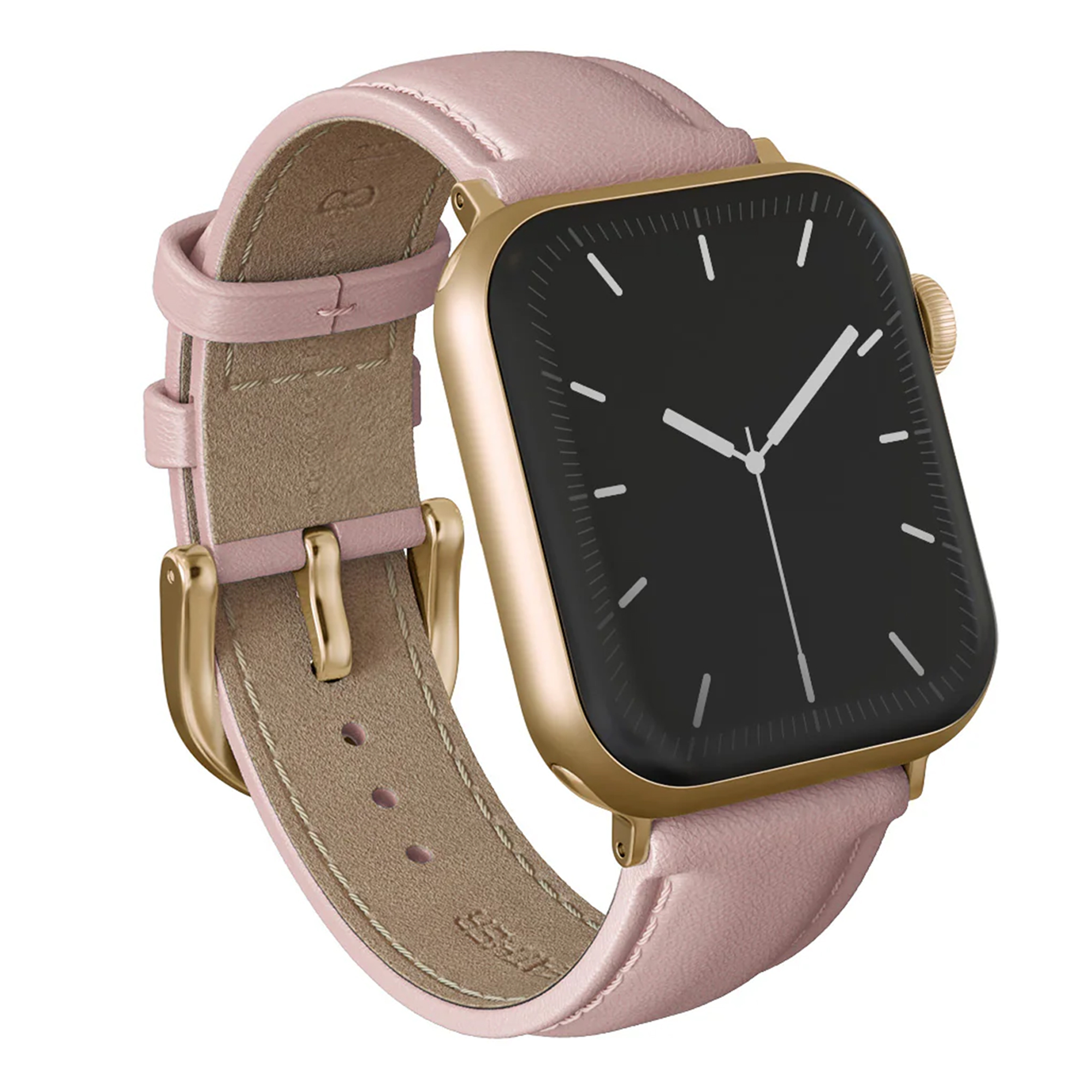 Burga Bracelet en cuir véritable Apple Watch | 38/40/41/42 mm - Pillow Talk / Gold