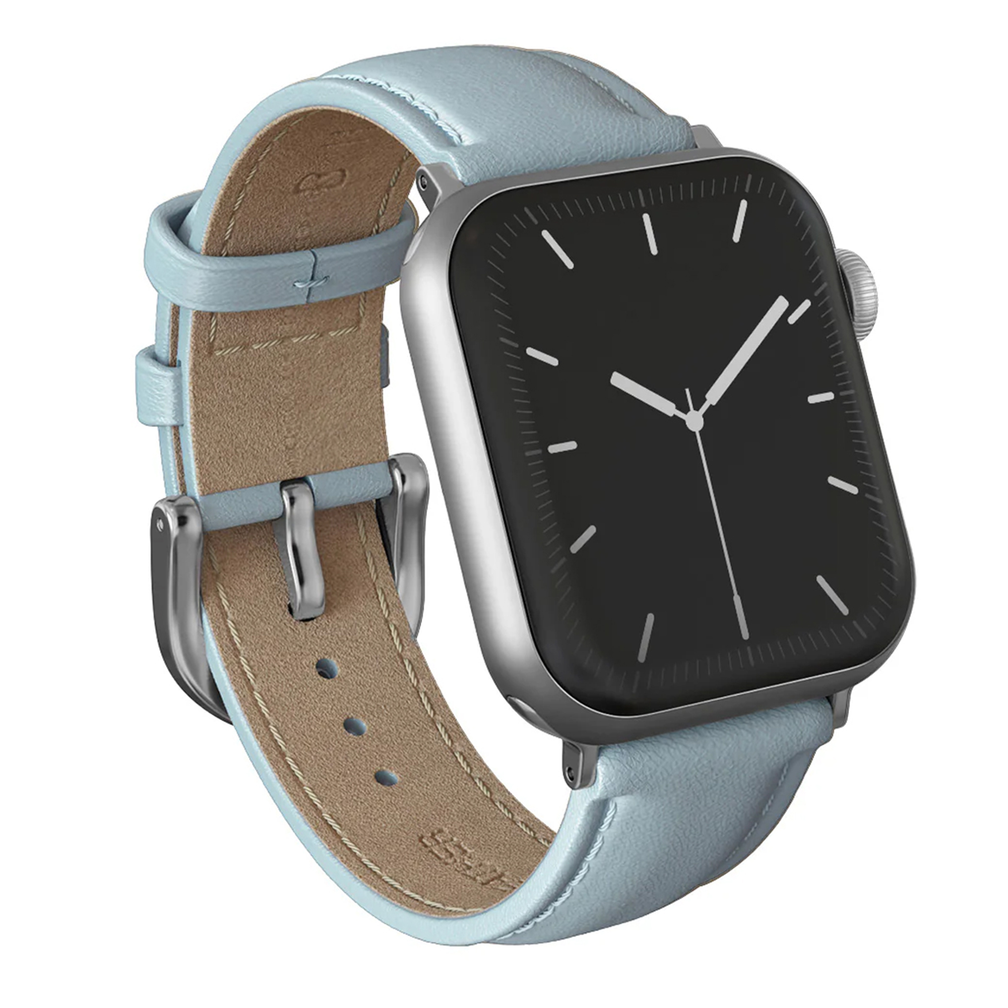 Burga Genuine Leather Band - Apple Watch | 44/45/46/49 mm / Universeel 20 mm aansluiting - Dream / Silver