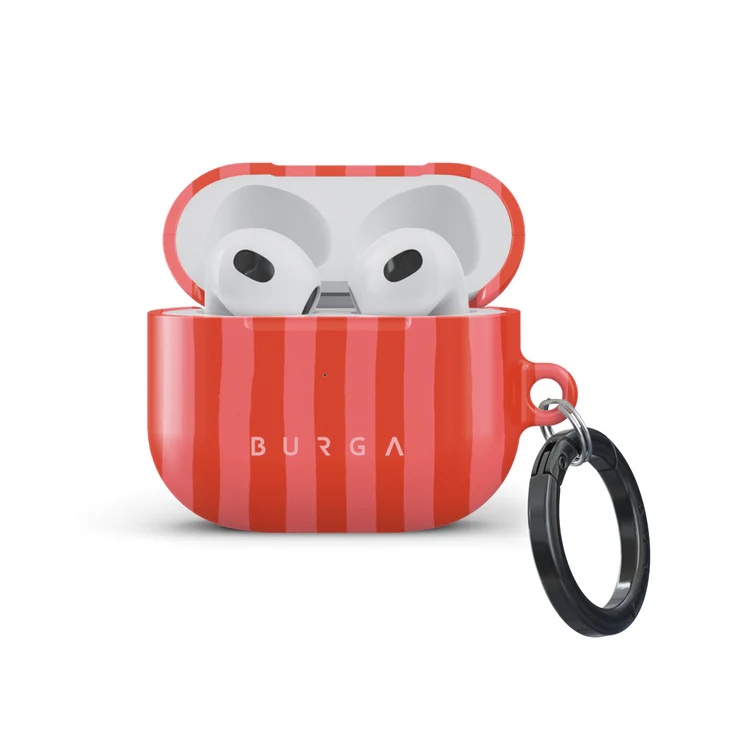Burga Coque rigide  Apple AirPods 3 - Pomegranate