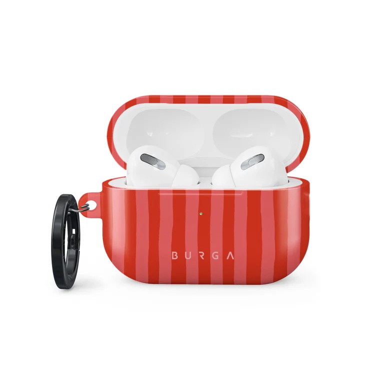 Burga Coque rigide Apple AirPods Pro 2 - Pomegranate