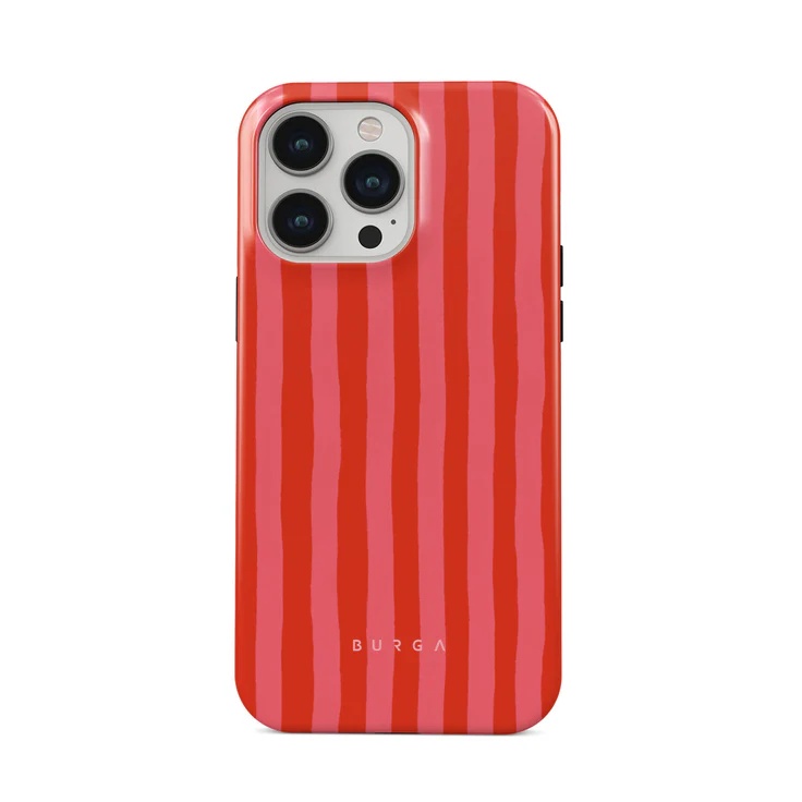 Burga Tough Backcover MagSafe voor de Apple iPhone 15 Pro - Pomegranate