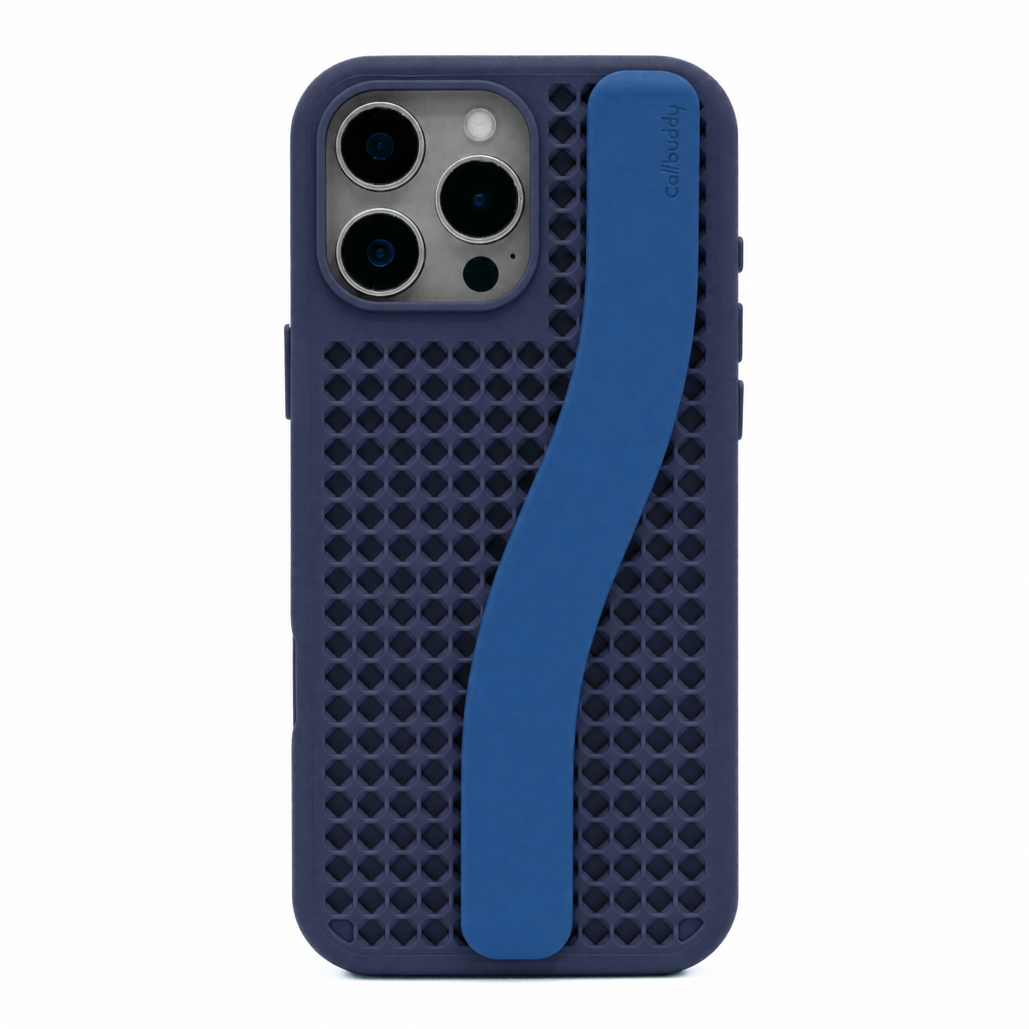 Callbuddy Hoesje met Strap voor de Apple iPhone 16 Pro Max - Deep Marine