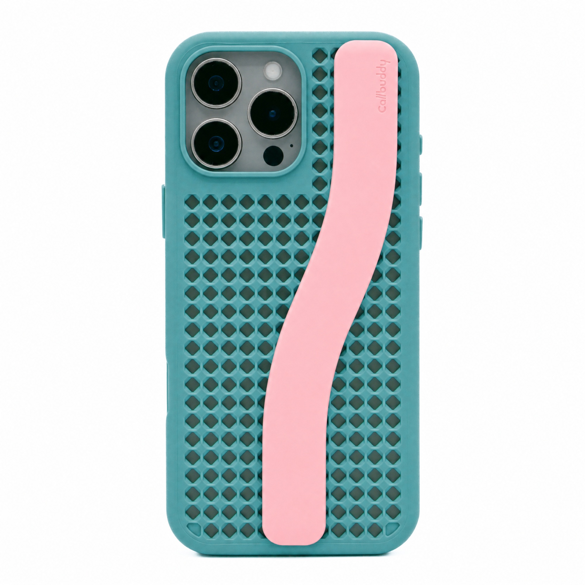 Callbuddy Hoesje met Strap voor de Apple iPhone 16 Pro Max - Miami Vice