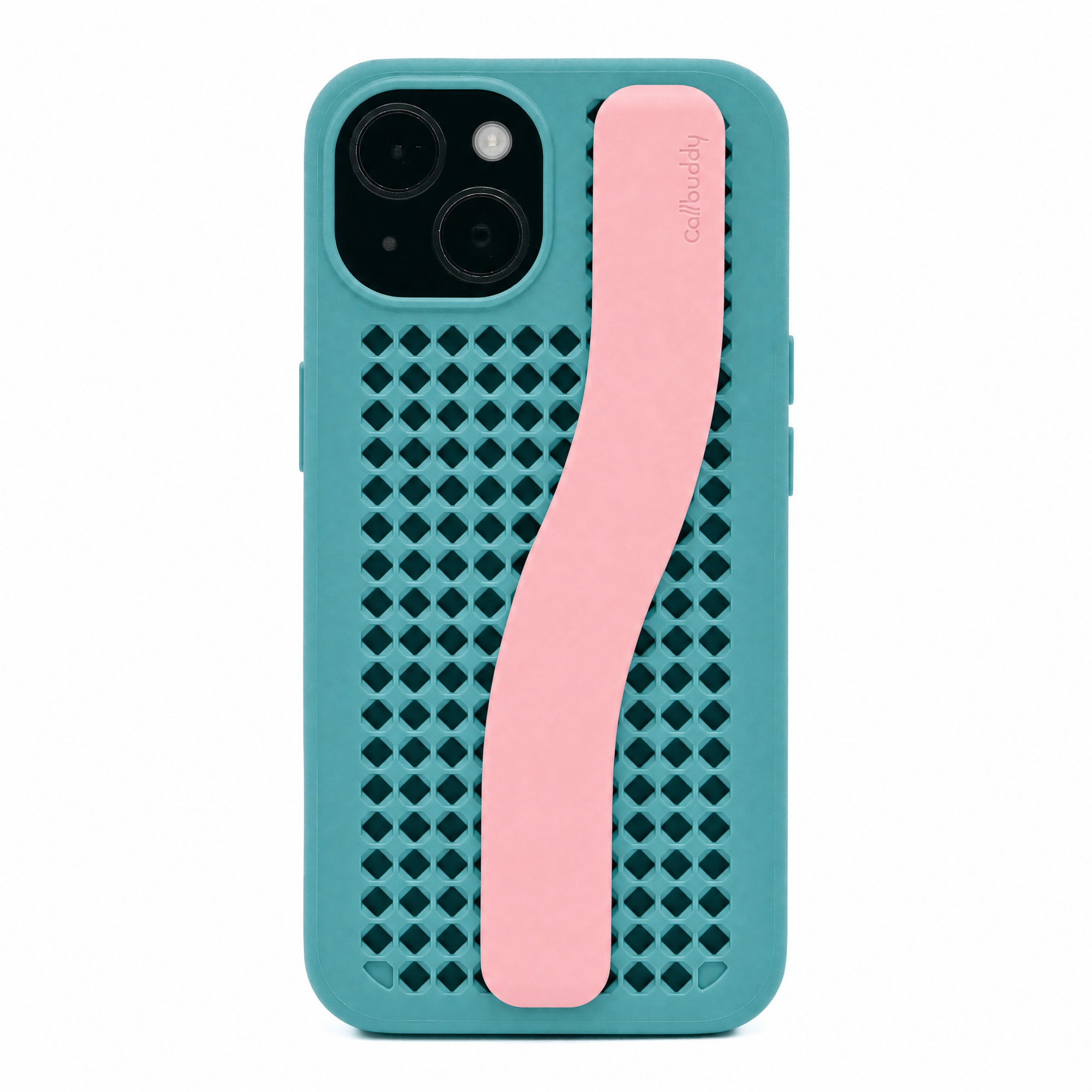 Callbuddy Hoesje met Strap voor de Apple iPhone 17e / 16e / 15 / 14 / 13 - Miami Vice