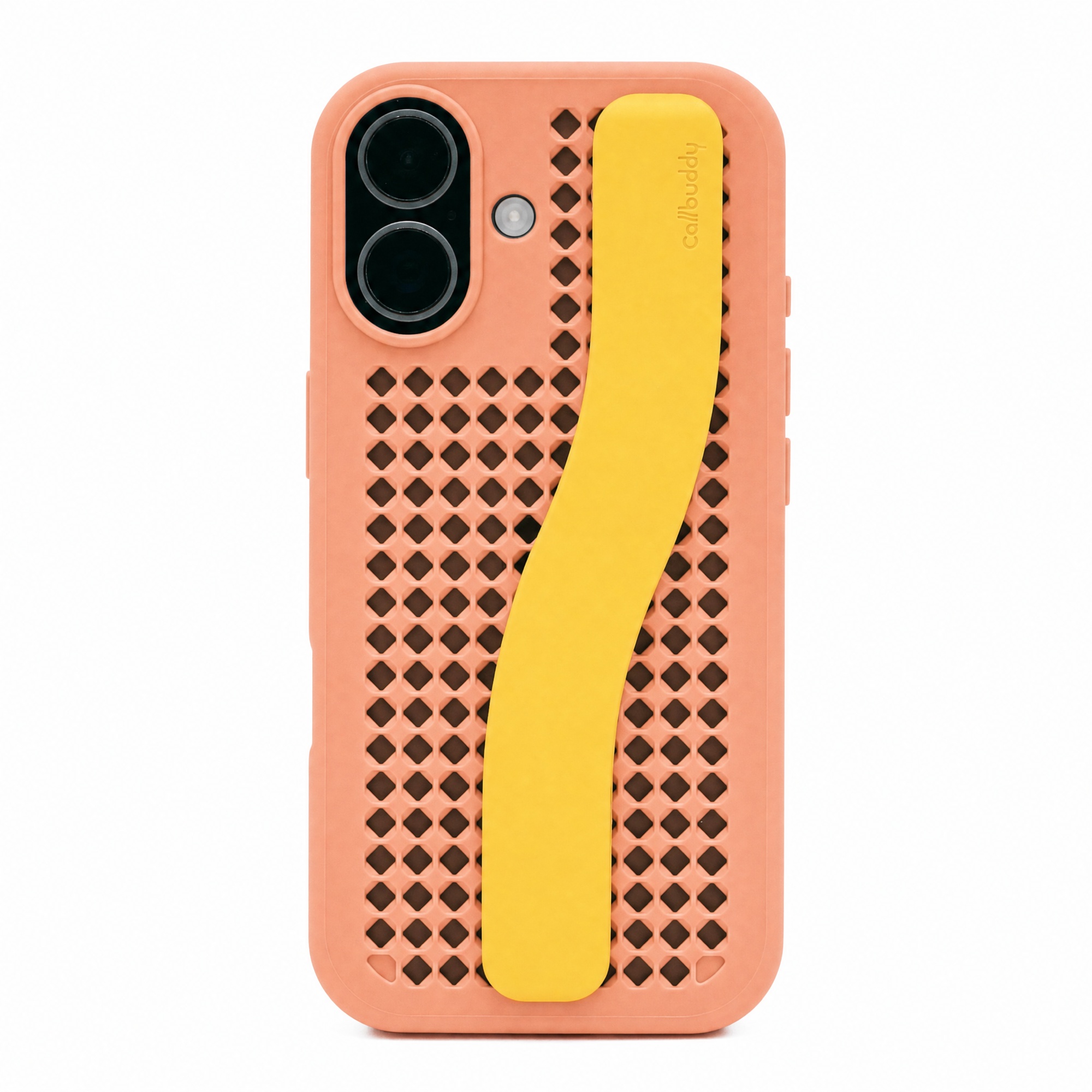 Callbuddy Hoesje met Strap voor de Apple iPhone 17 - Coral Pop