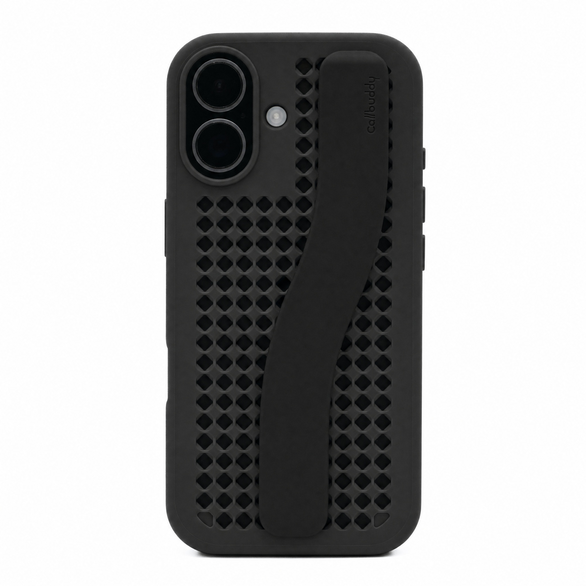 Callbuddy Hoesje met Strap voor de Apple iPhone 17 - Epic Black