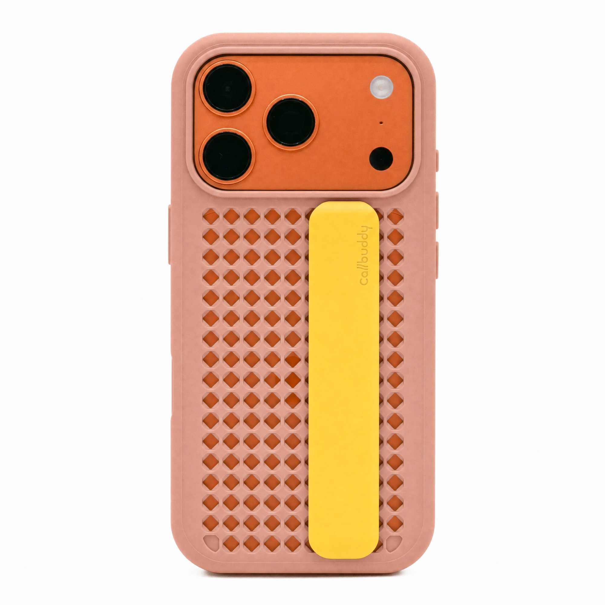 Callbuddy Hoesje met Strap voor de Apple iPhone 17 Pro - Coral Pop